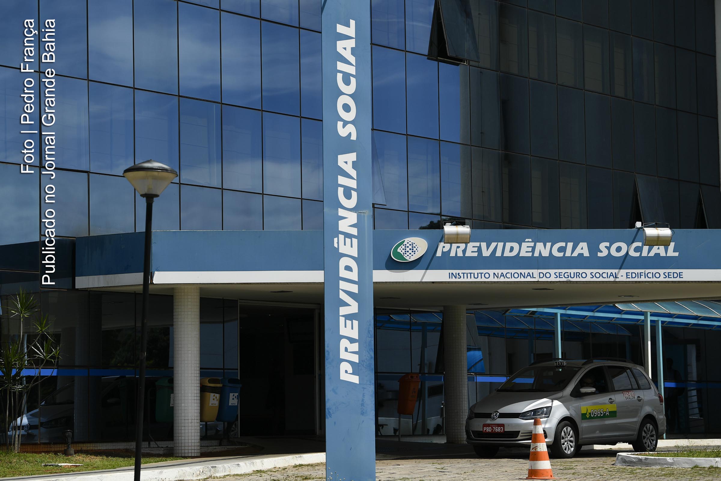 Fachada da sede do Instituto Nacional do Seguro Social (INSS, Previdência Social).
