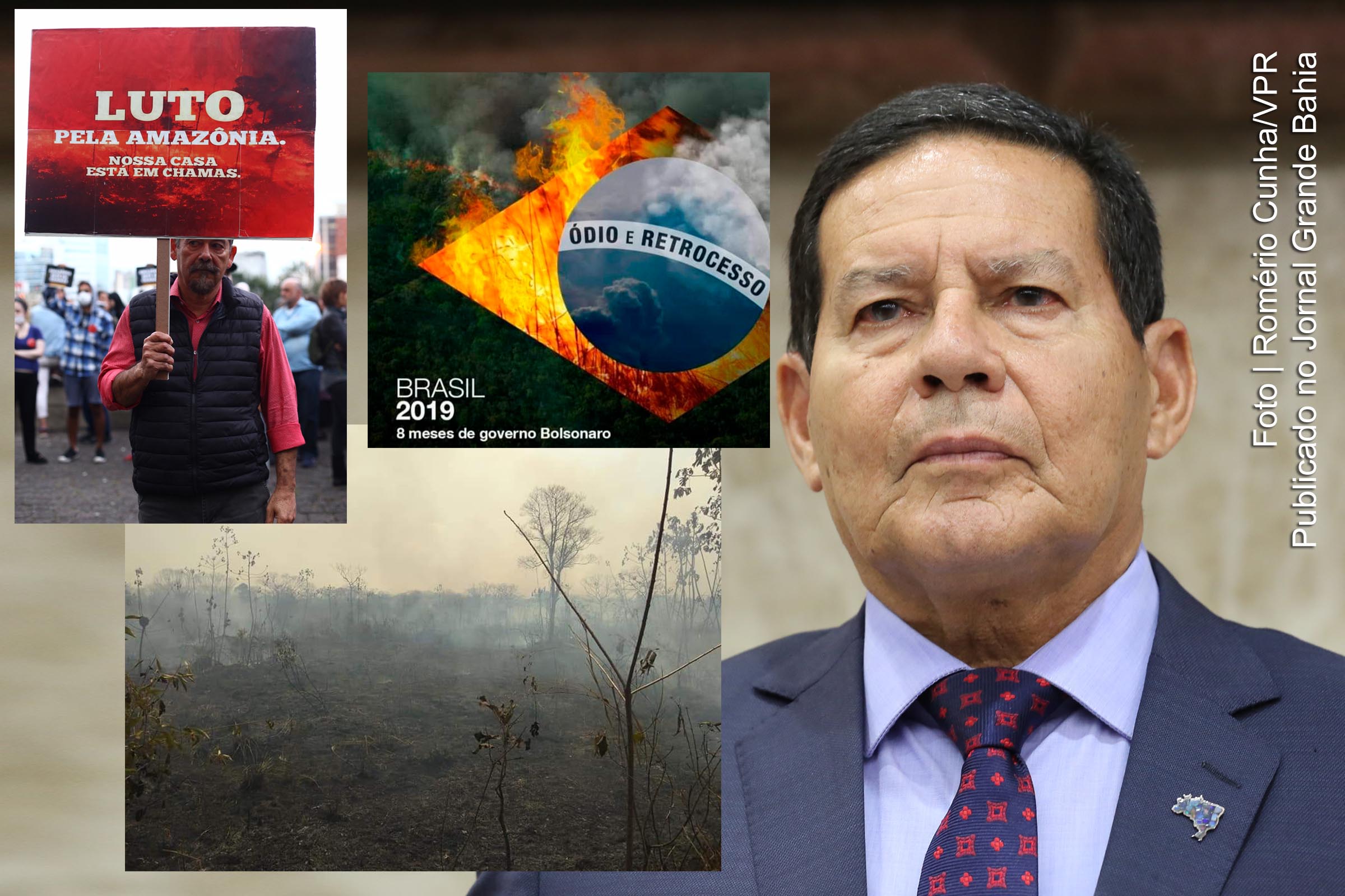 Amazônia brasileira está segura, diz Hamilton Mourão vice-presidente da República; Dissociação cognitiva é componente do Desgoverno Bolsonaro