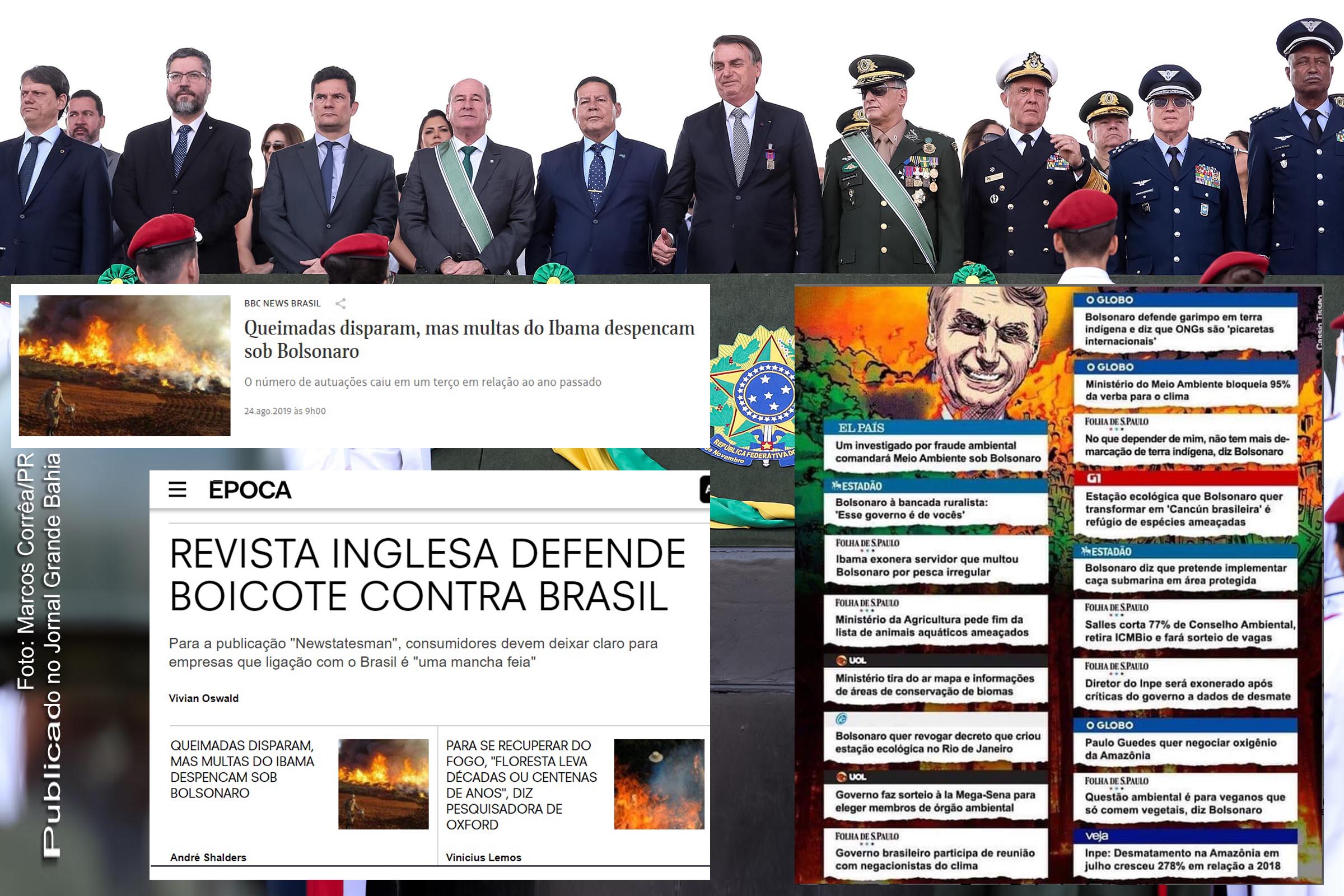 Os incêndios na Amazônia e o poder da pressão internacional; Extremista de direita, Jair Bolsonaro zomba da condenação dos líderes estrangeiros, mas talvez tenha que escutar a voz das sanções comerciais