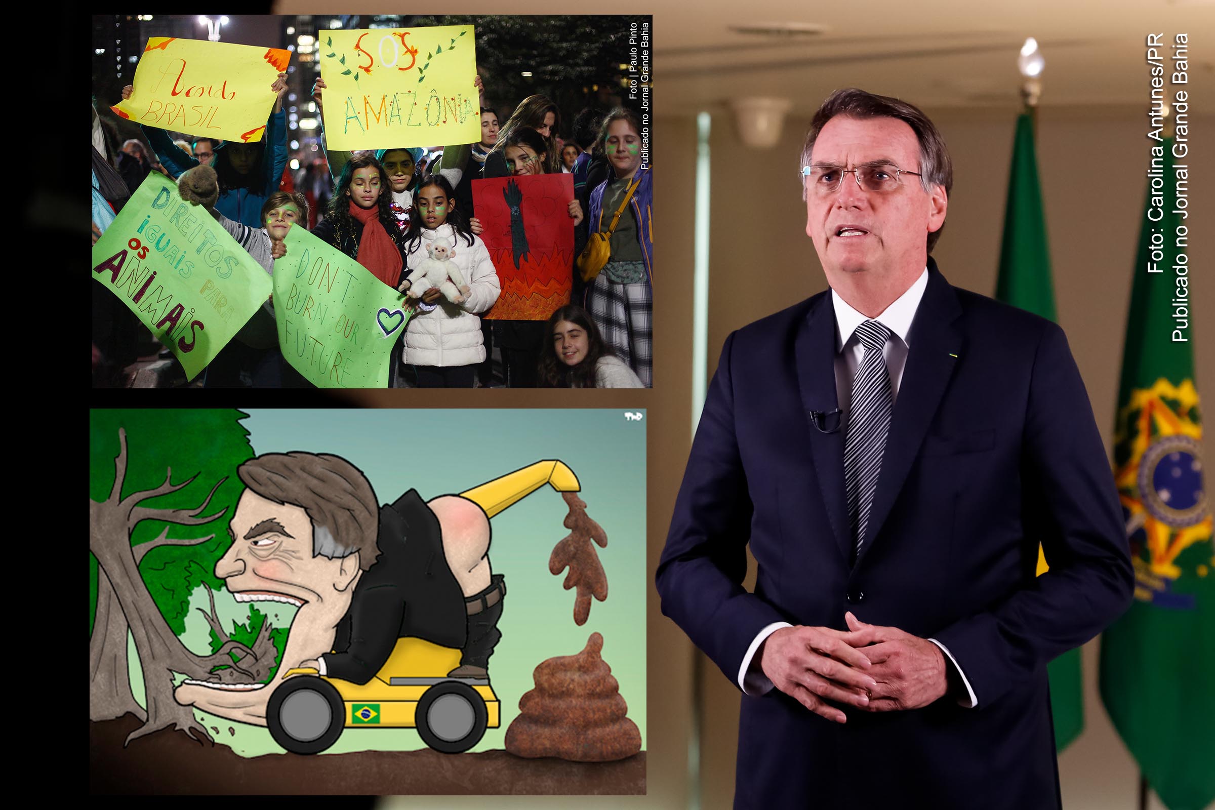 Manifestantes vão às ruas em defesa da Floresta Amazônica; Política de degradação do meio ambiente do Governo Bolsonaro coloca em risco subsistência da humanidade