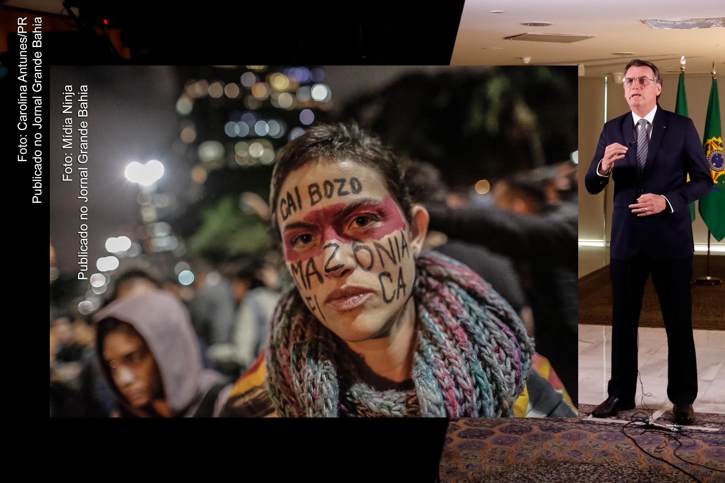 Presidente Jair Bolsonaro é responsável pela política de degradação do meio ambiente do Brasil, que resultou em acentuado dano ao ecossistema da Floresta Amazônica, incorrendo no genocídio de espécies vegetais e animais.