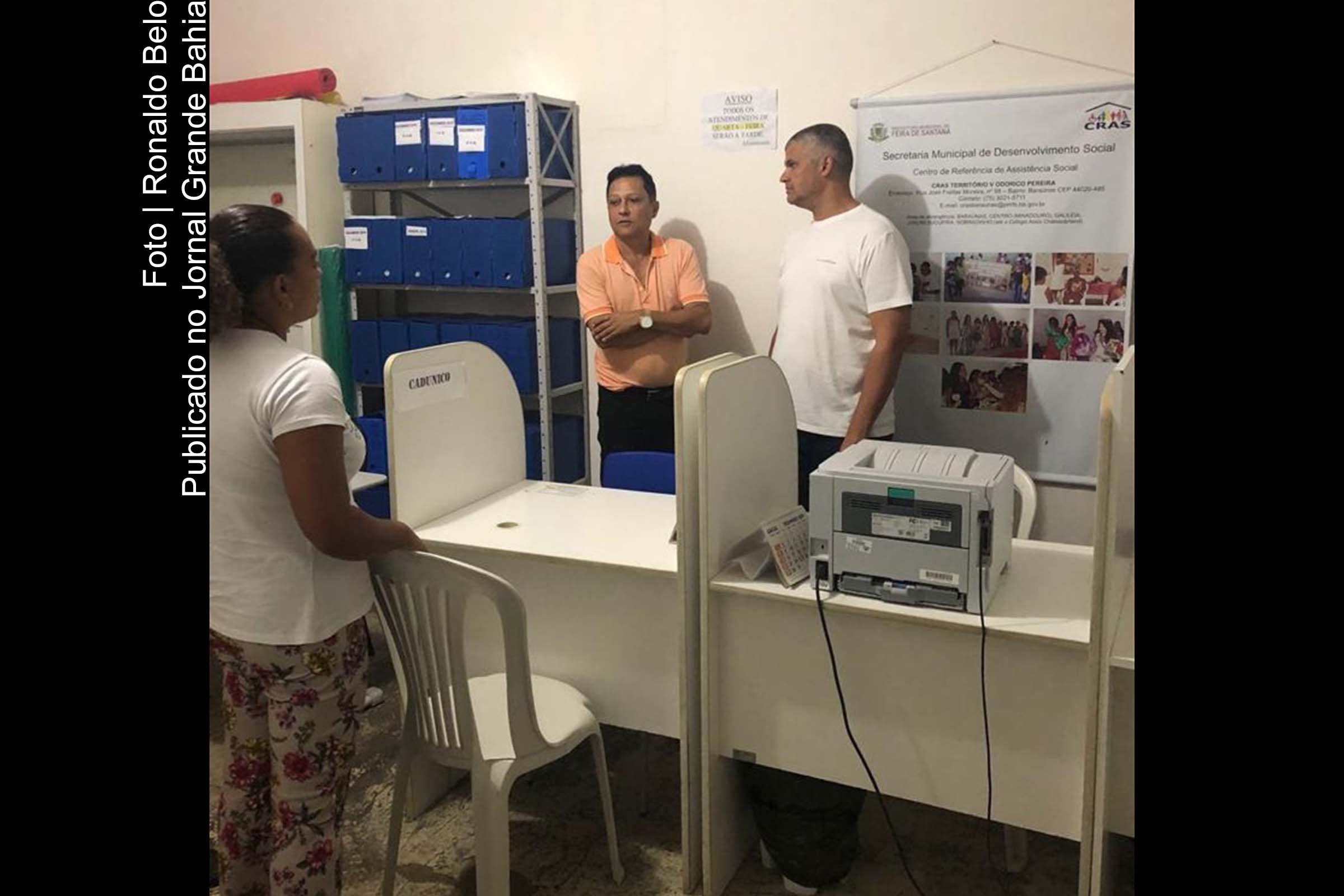 Secretário Pablo Roberto Gonçalves, juntamente com técnicos da secretaria realizou avaliação dos prédios dos CRAS e CREAS.