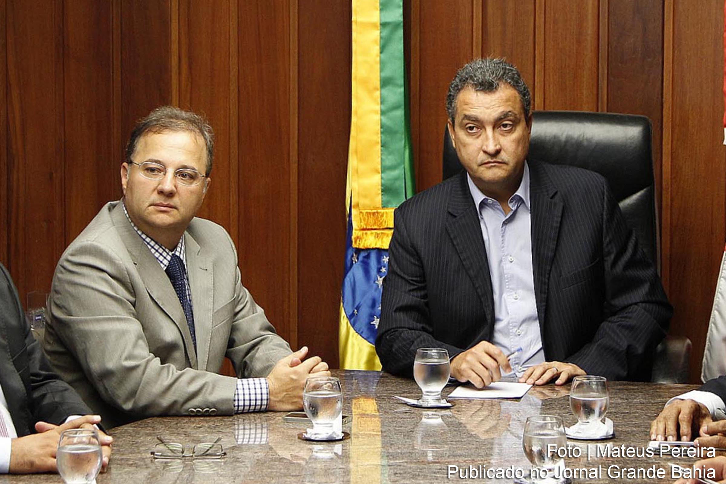 Secretário estadual Fábio Vilas-Boas e o governador Rui Costa.