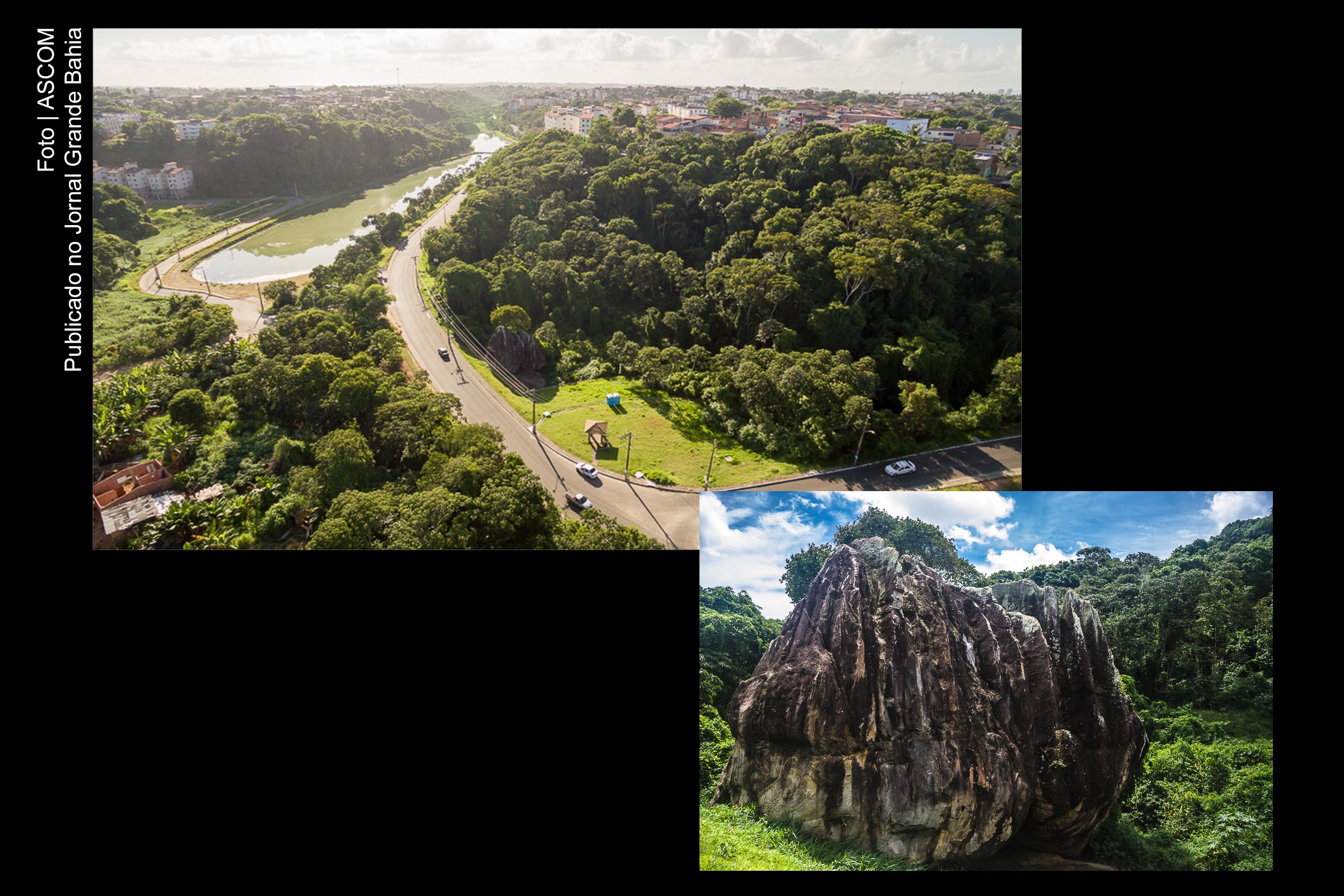 Vista da Pedra de Xangô, em Salvador.
