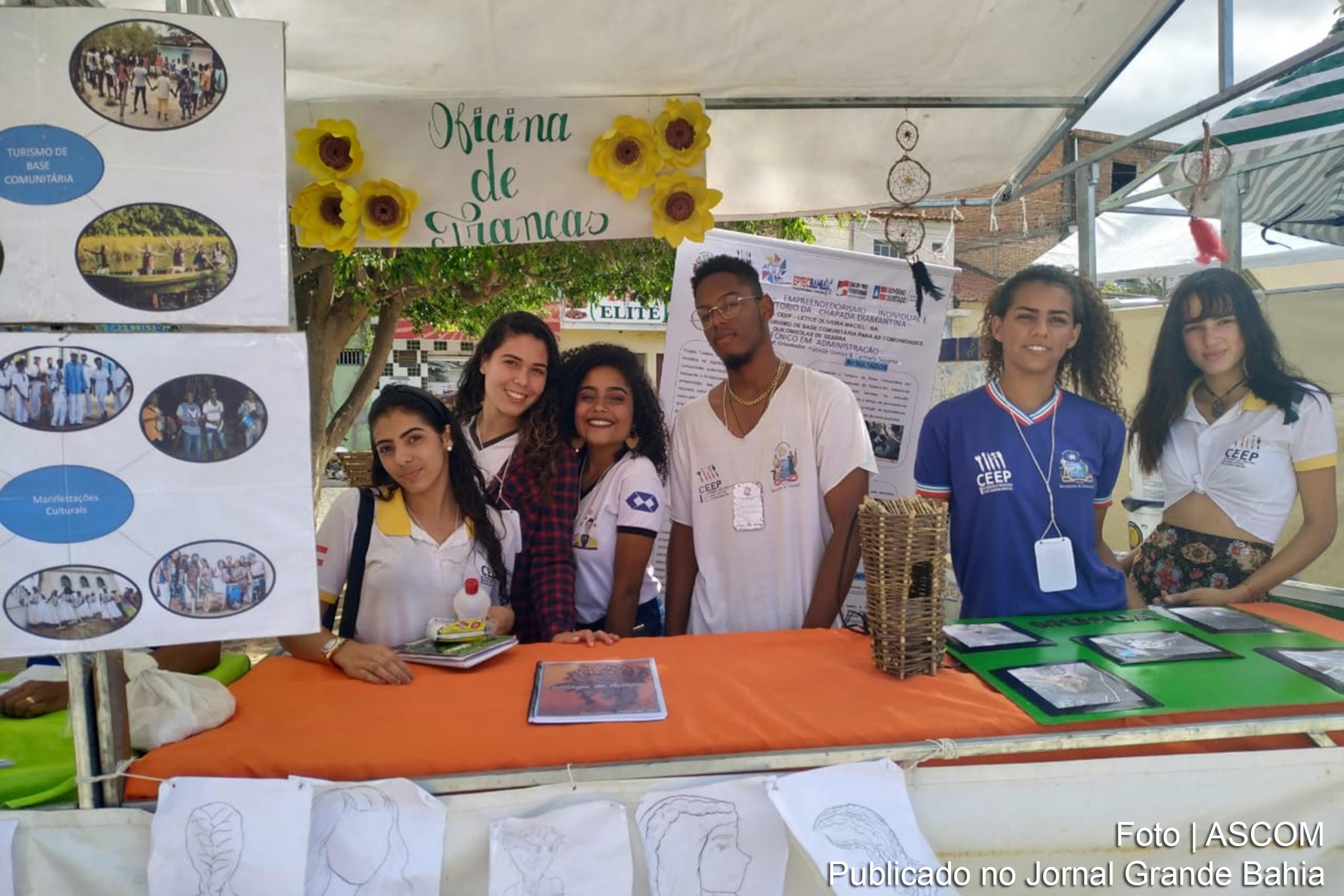 Alunos da rede estadual participam Expo CEEP e a 1ª Feira do Empreendedor de Seabra.