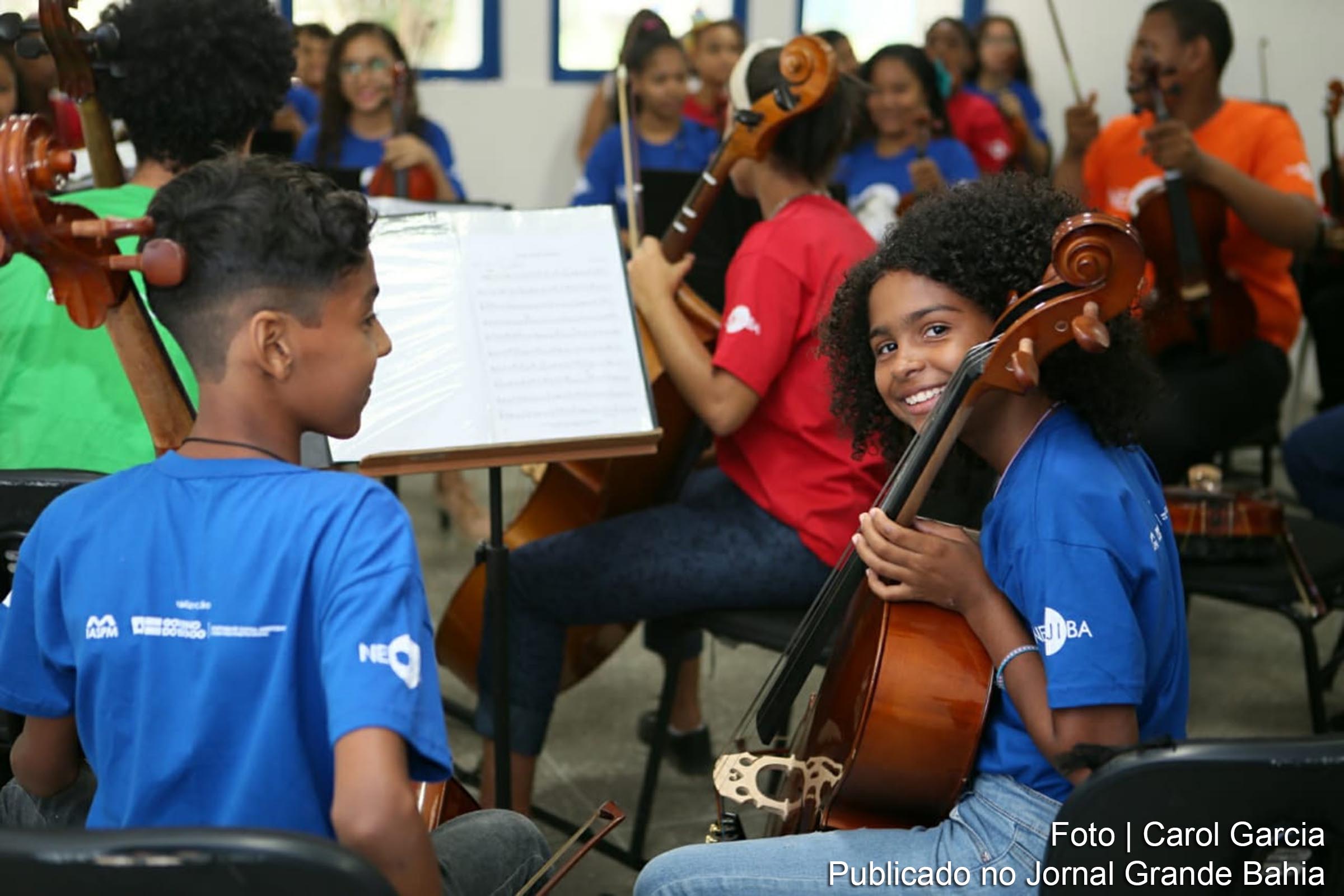 Novo Núcleo do Neojiba em Feira de Santana atende 300 crianças e adolescentes 