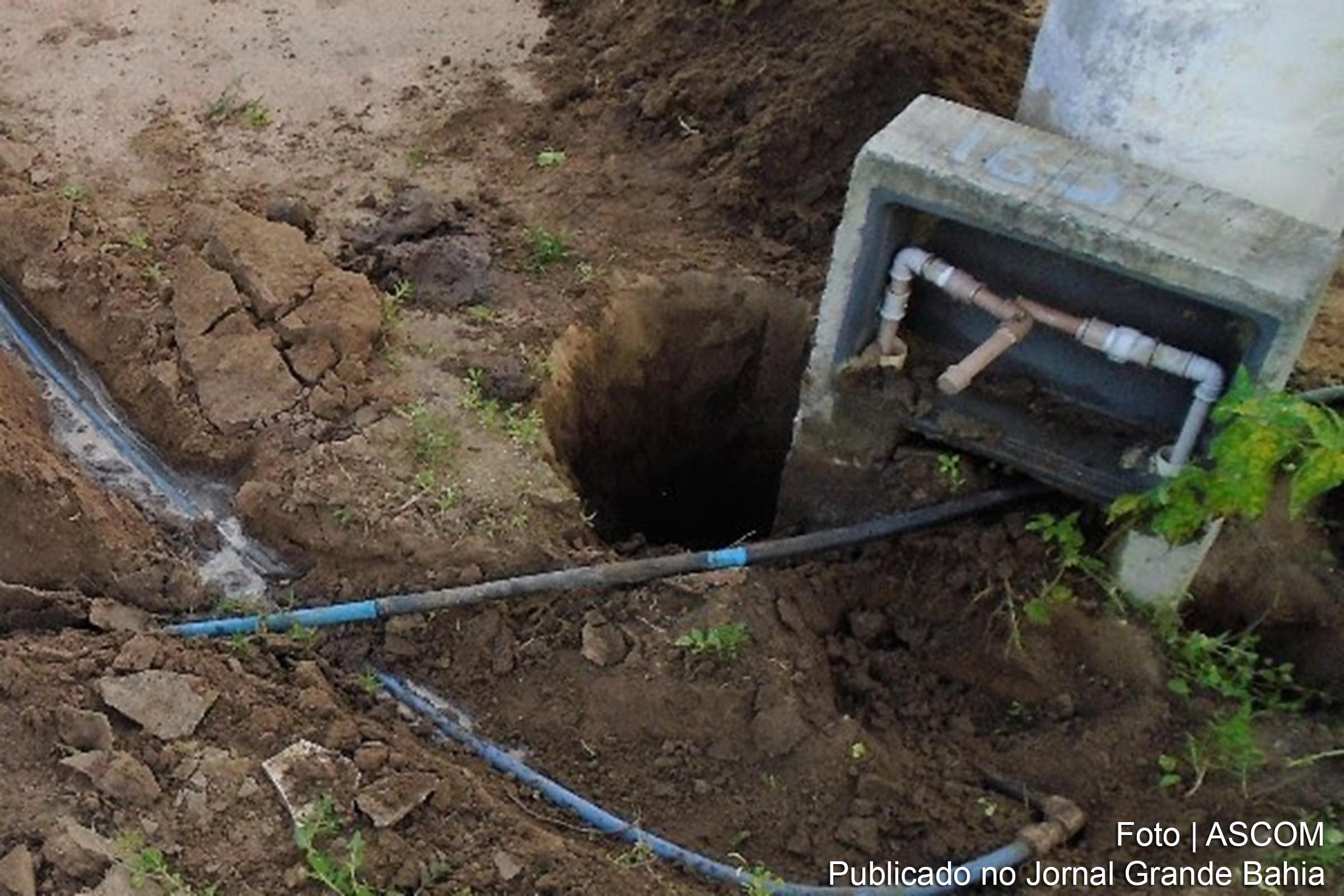 Desvio de água da rede da EMBASA é crime.