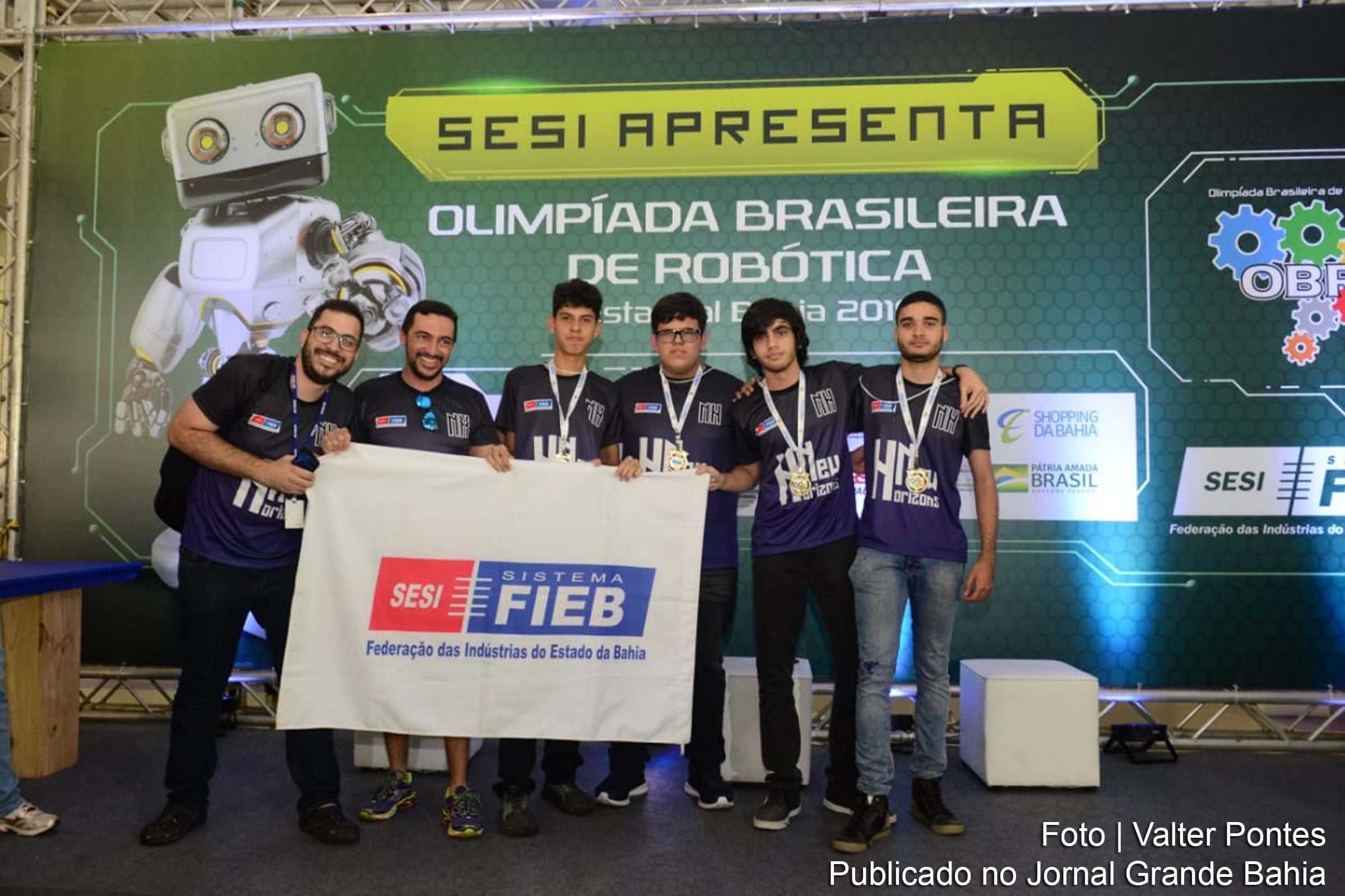 Estudantes do SESI de Feira de Santana participam de etapa nacional da Olimpíada Brasileira de Robótica