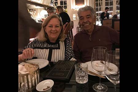 Regressaram de um giro por plagas portuguesas João Veloso e Martine.