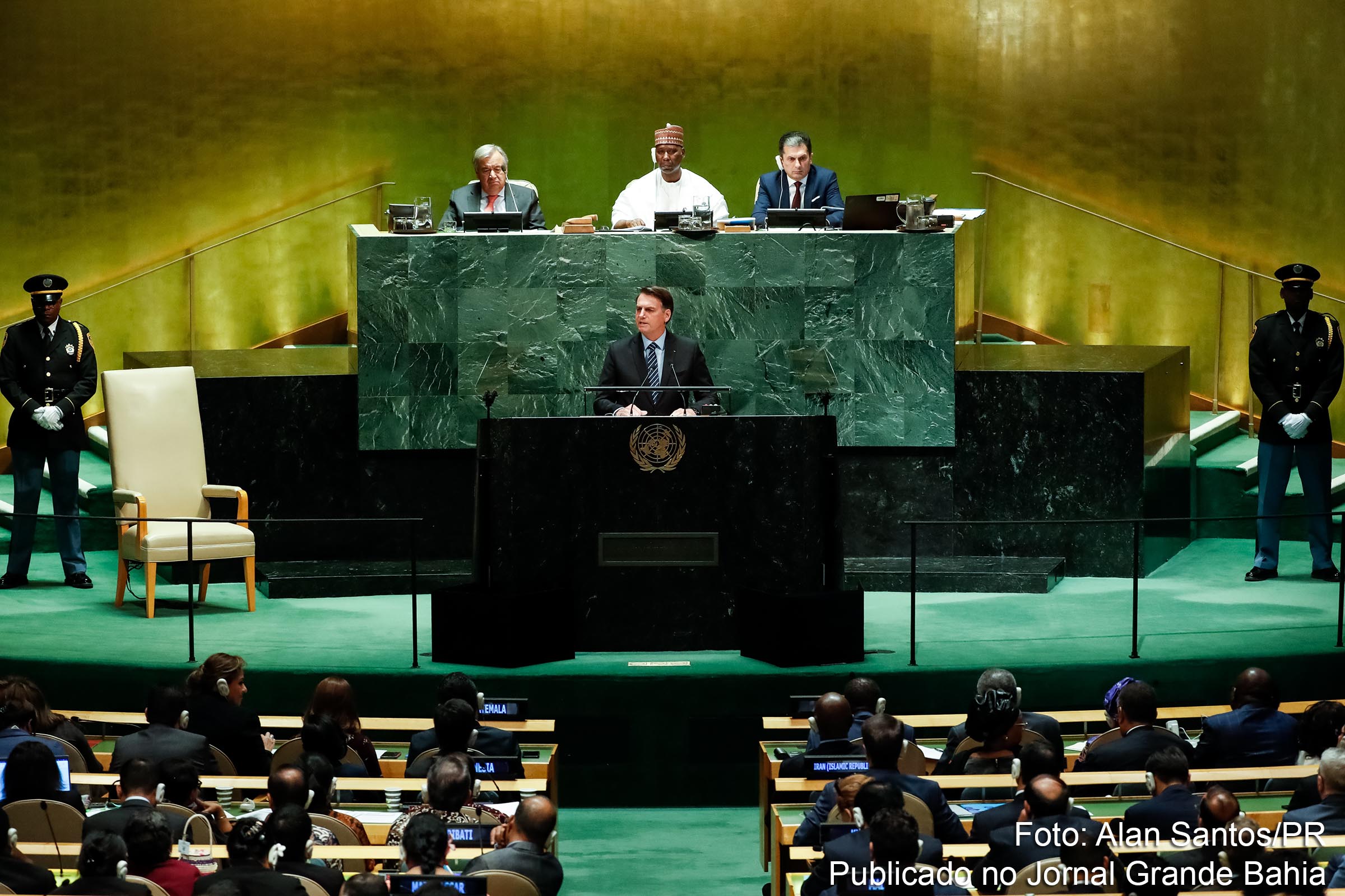 O festival de mentiras ditas pelo presidente Jair Bolsonaro durante edição 2019 da Assembleia Geral da ONU; Dados foram checados pelo Jornal Estadão