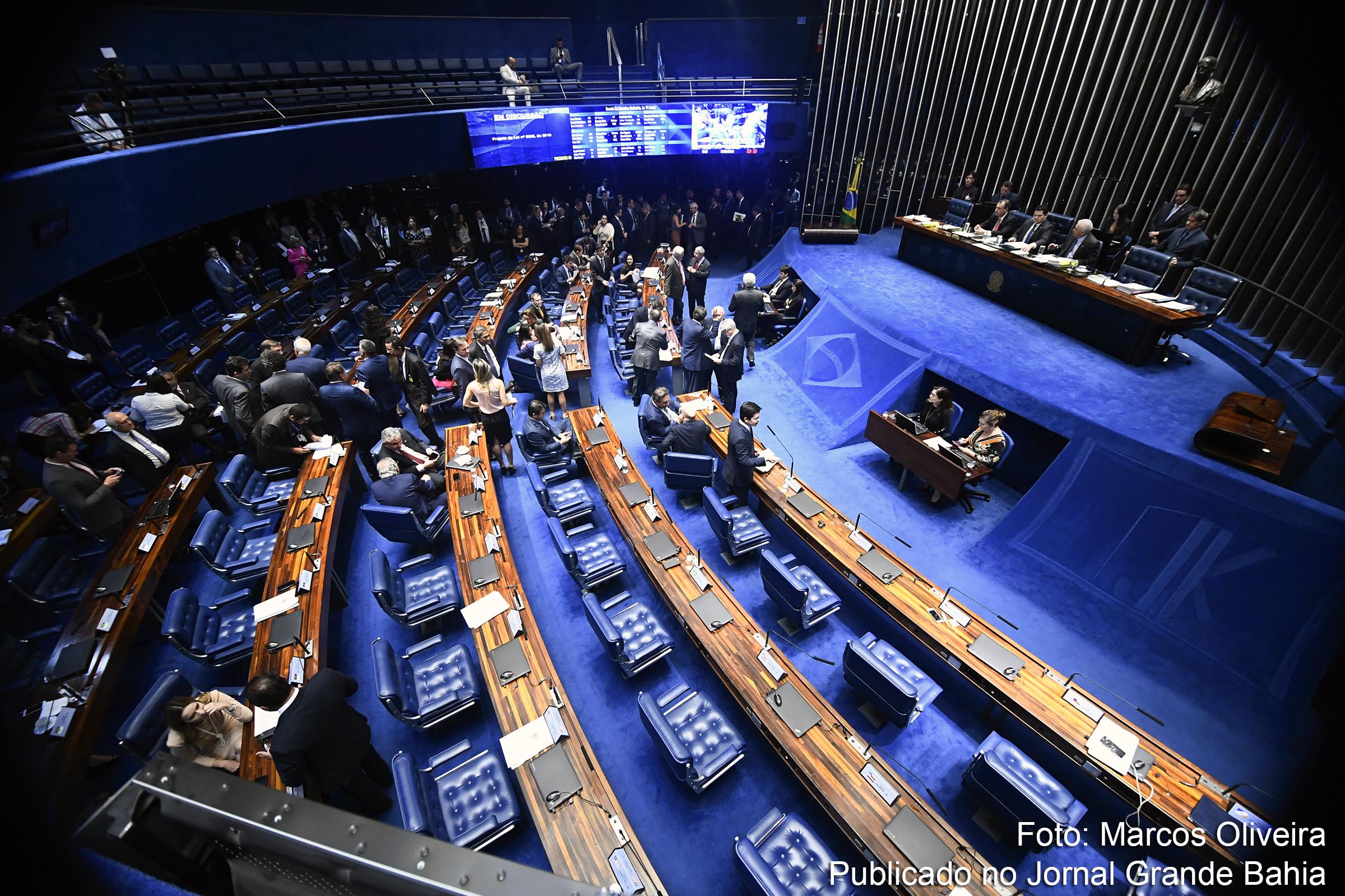 Com 56 votos favoráveis, Plenário do Senado aprova texto-base da reforma da Previdência