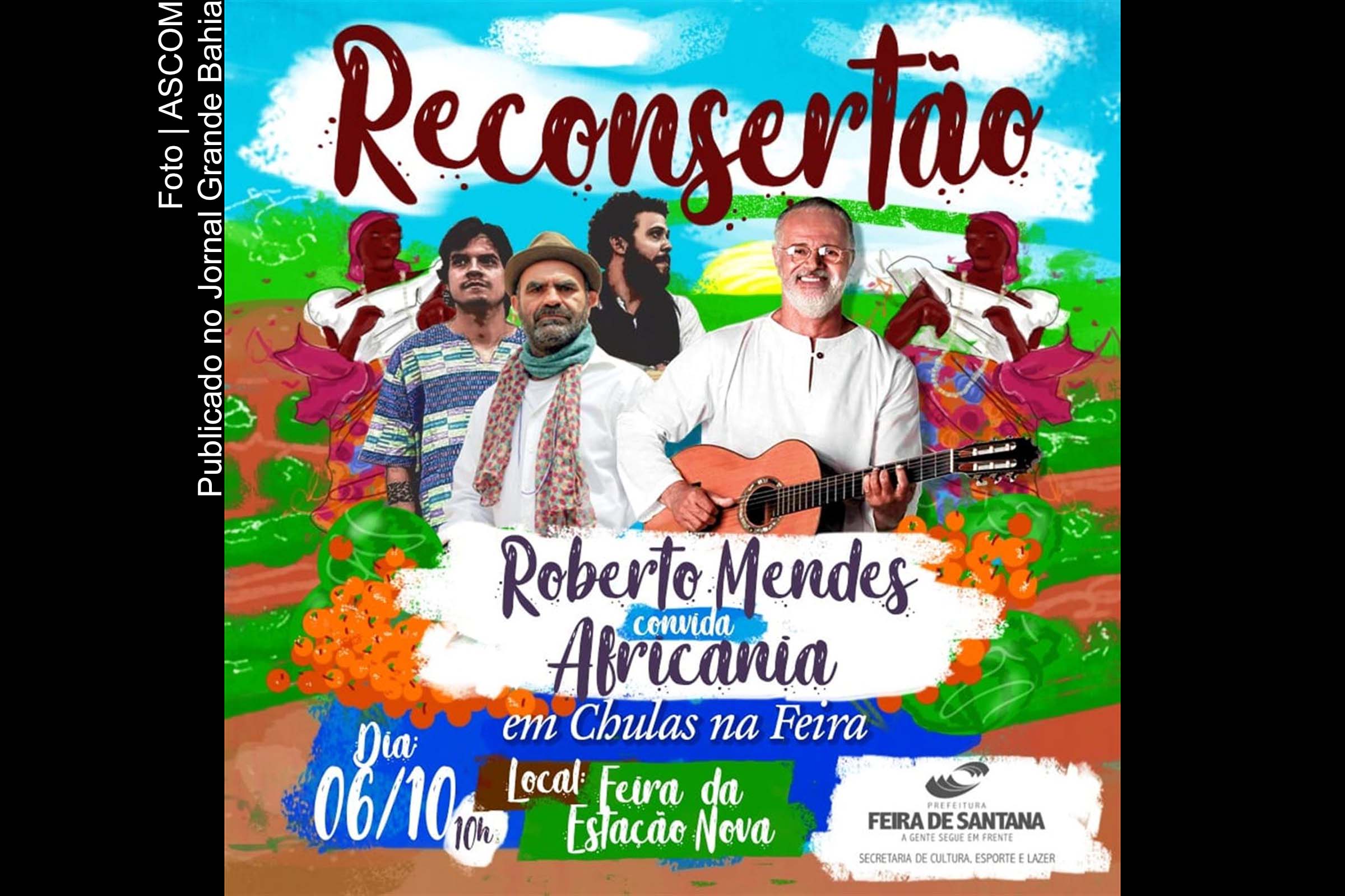 Cartaz anuncia apresentação 'Reconsertão'.