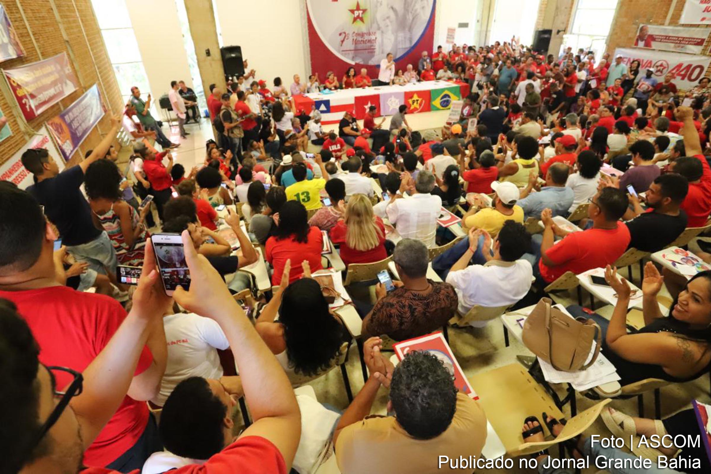 Governador Rui Costa participa da etapa estadual do 7º Congresso Nacional do Partido dos Trabalhadores, em Salvador.