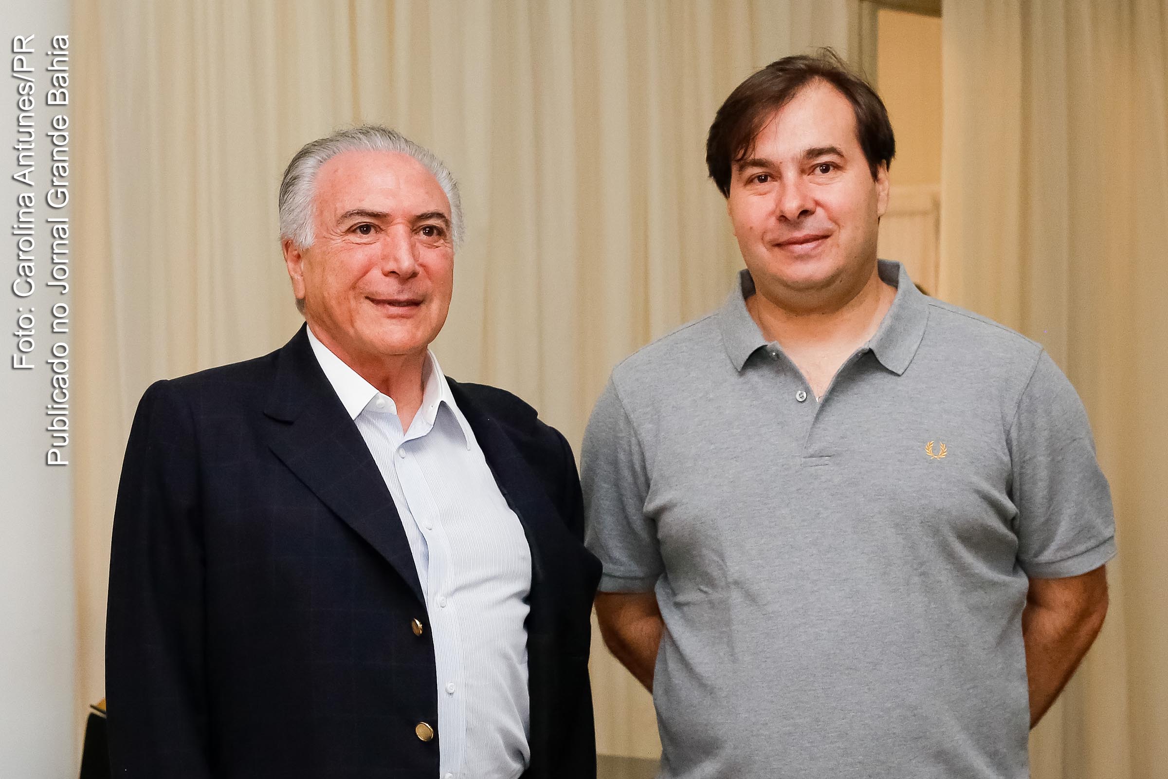 Michel Temer e Rodrigo Maia, unidos na derrubada do governo democrático de Dilma Rousseff.