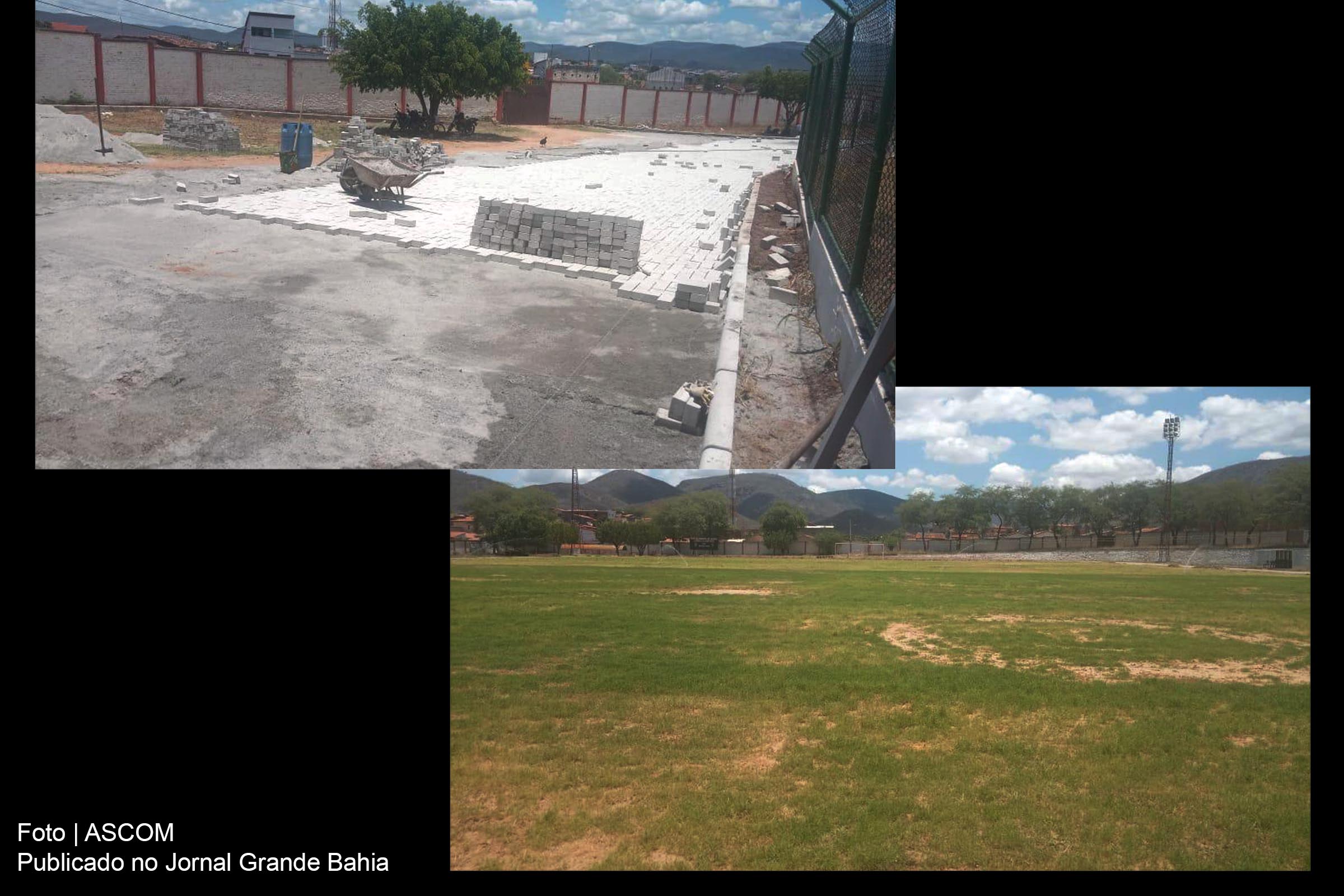 Obras do Estádio Waldomiro Borges estão em fase avançada.
