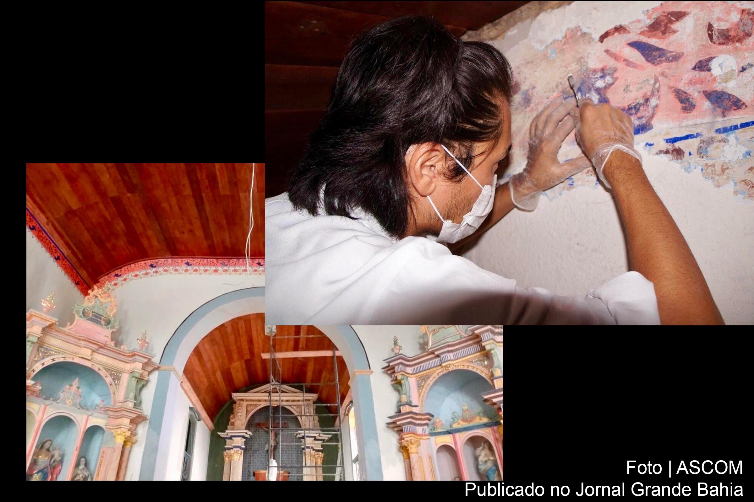 Paróquia São Miguel Arcanjo, na cidade de Itacaré, passa por restauro.