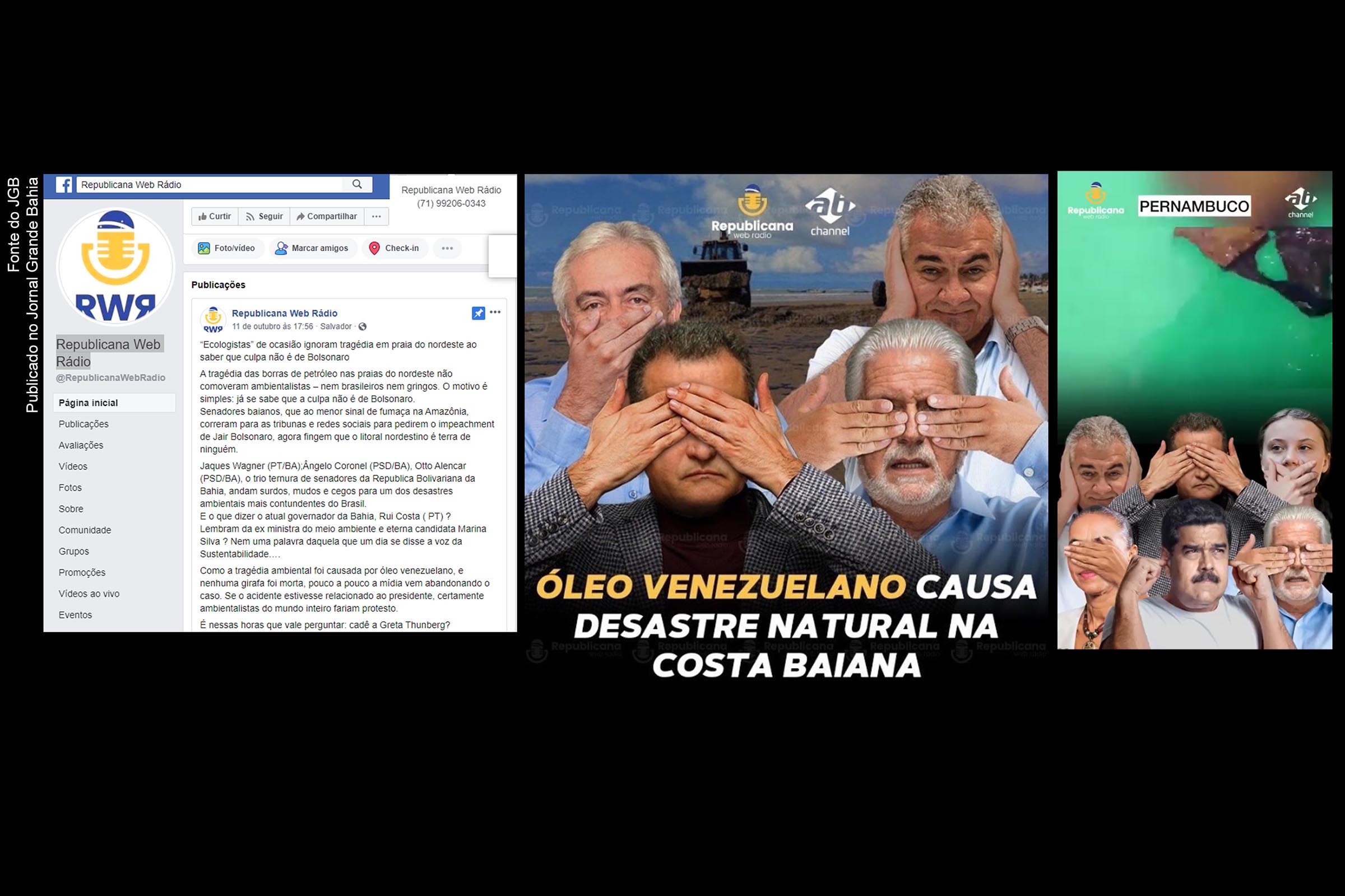 Republicana Web Rádio é denunciada por fonte, em decorrência da divulgação de notícia falsa (fake news), cuja finalidade é atacar políticos de esquerda e centro-esquerda da Bahia.