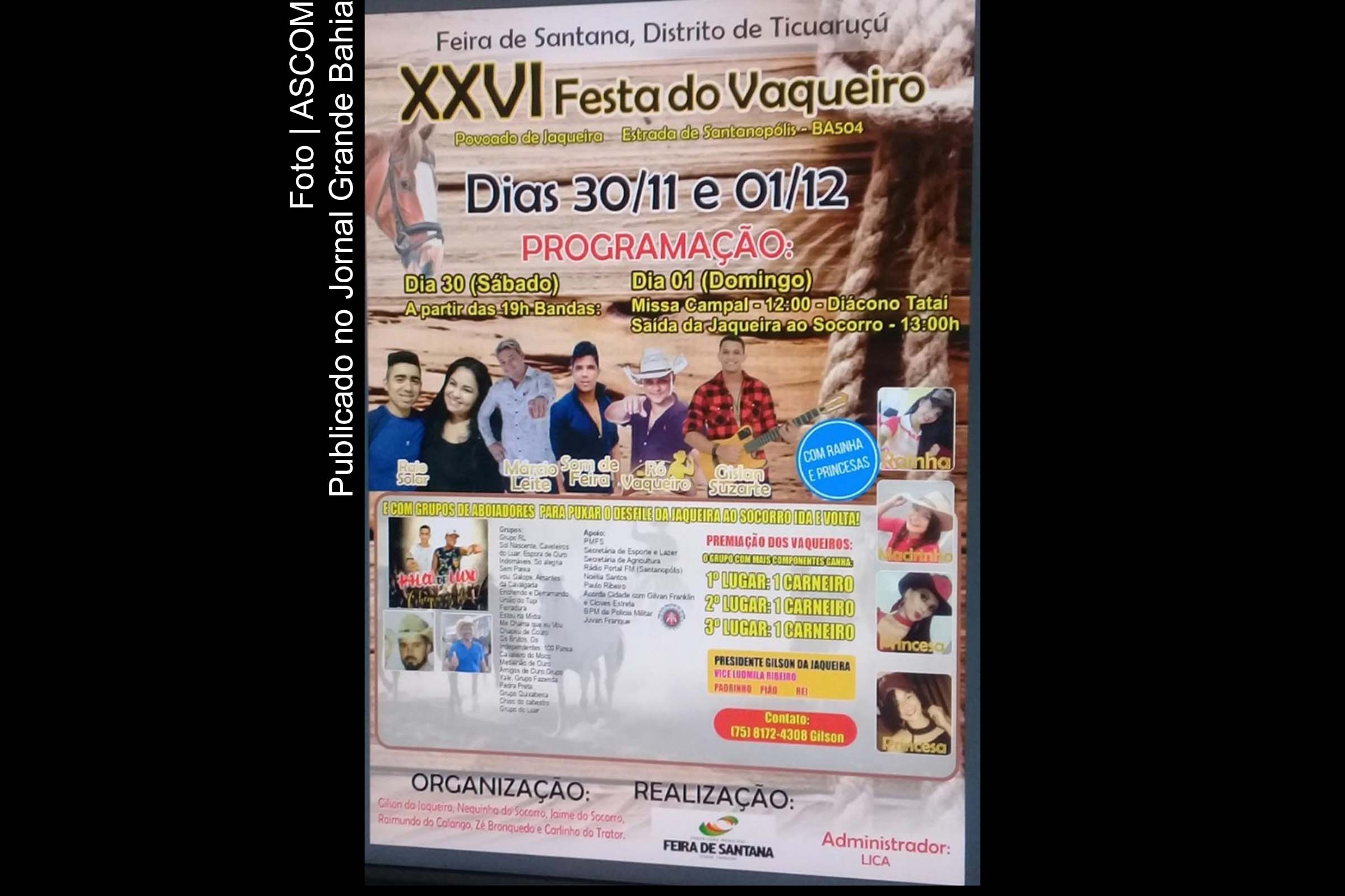 Feira de Santana: 26ª Festa do Vaqueiro movimenta povoado da Jaqueira