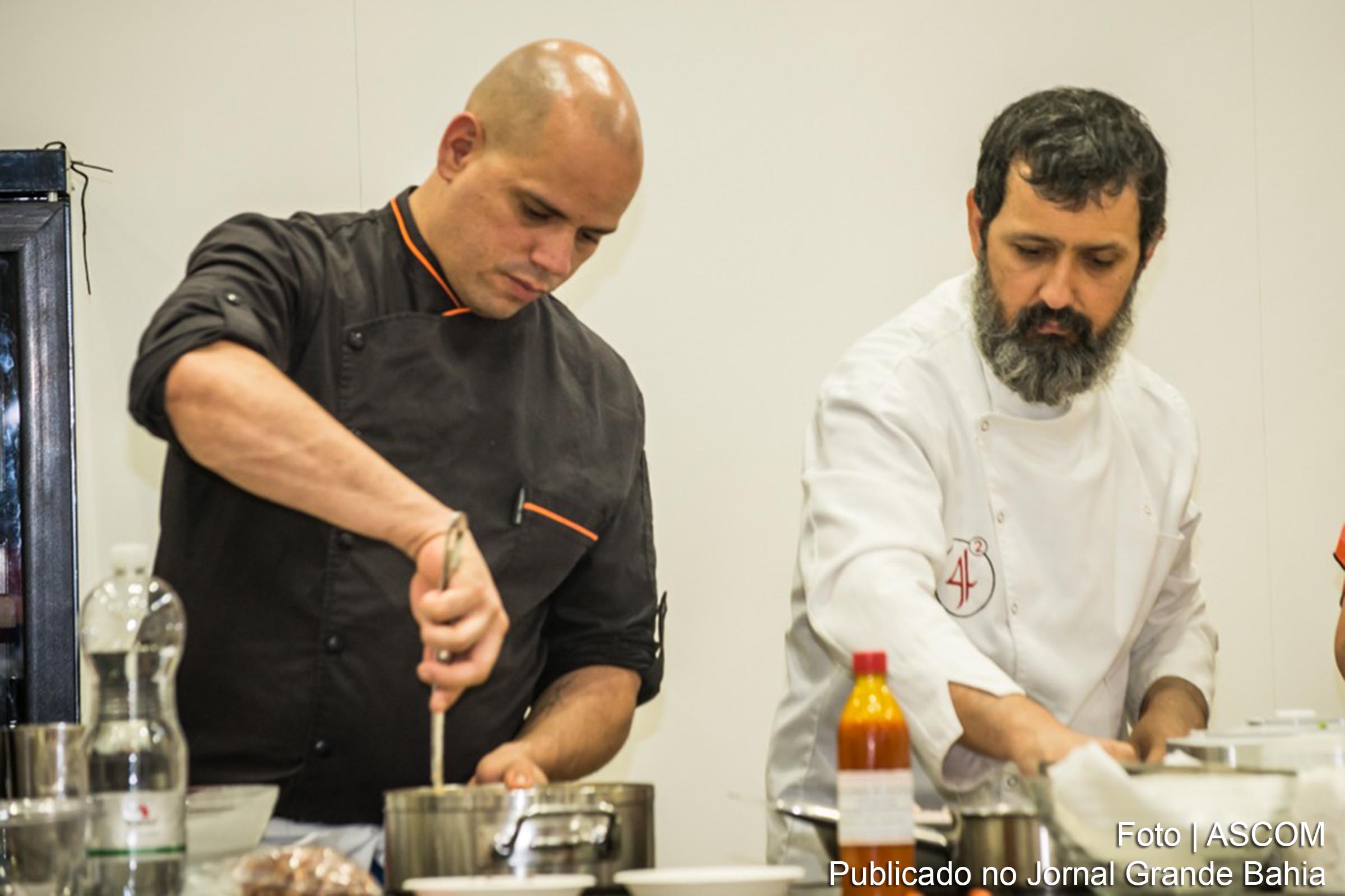 Chef Fabrício Lemos e Caco Marinho participam da 10ª Feira Baiana da Agricultura Familiar e Economia Solidária.