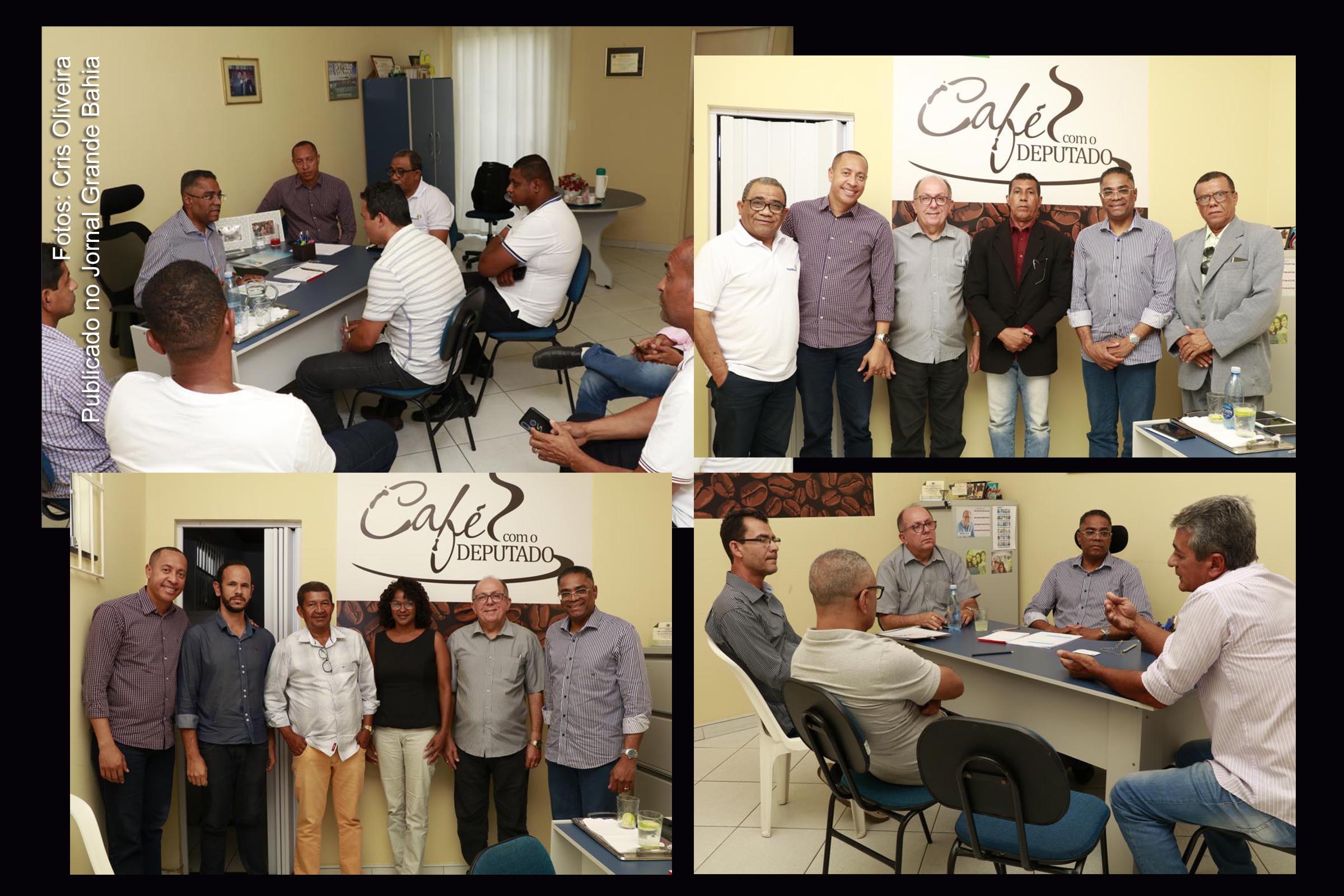 Objetivando debater eleições de 2020, lideranças políticas participaram, em Feira de Santana, de encontro com os deputados Márcio Marinho, José de Arimateia e Jurailton Santos.