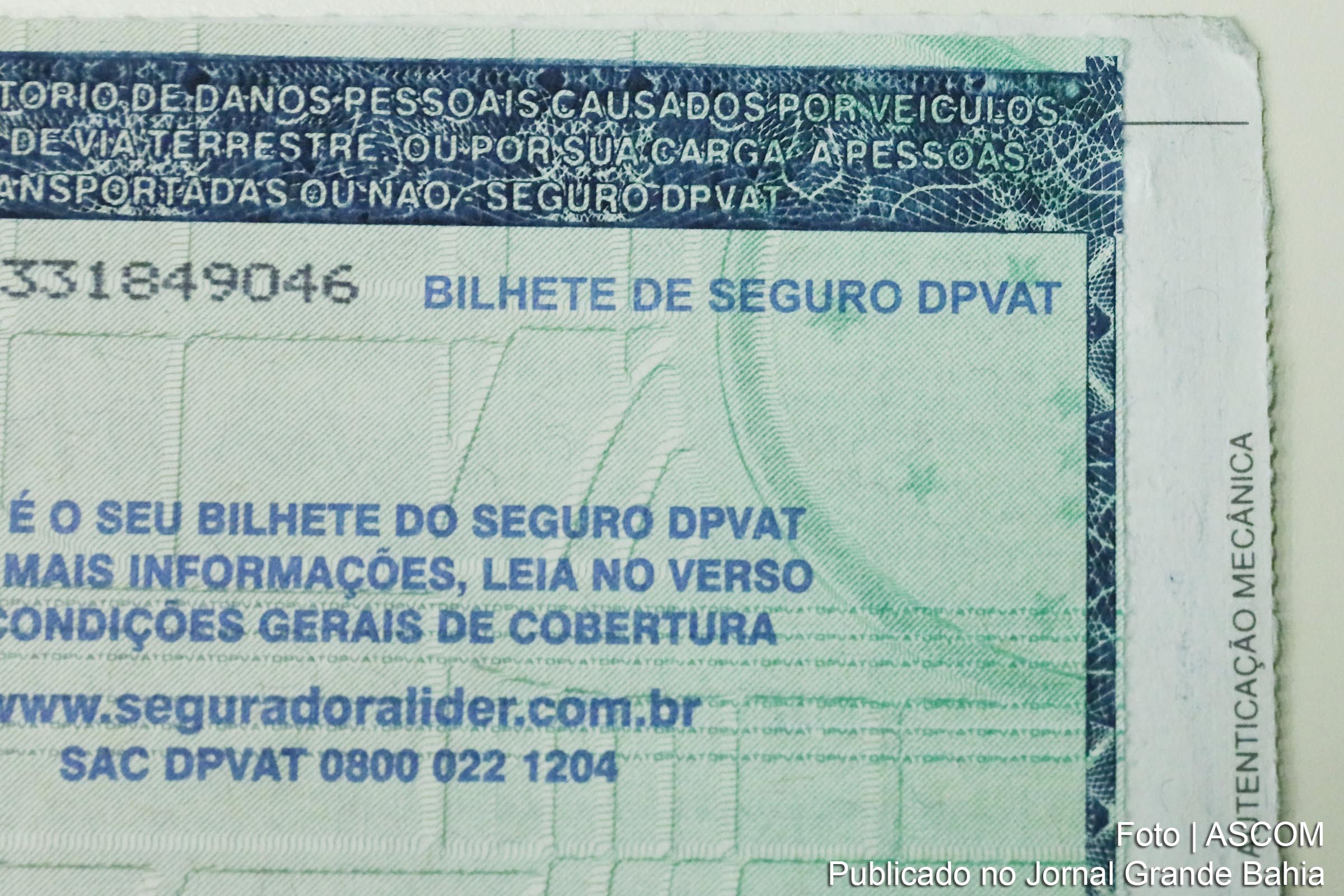 Em 2018, arrecadação bruta com o seguro DPVAT alcançou R$ 4,7 bilhões.