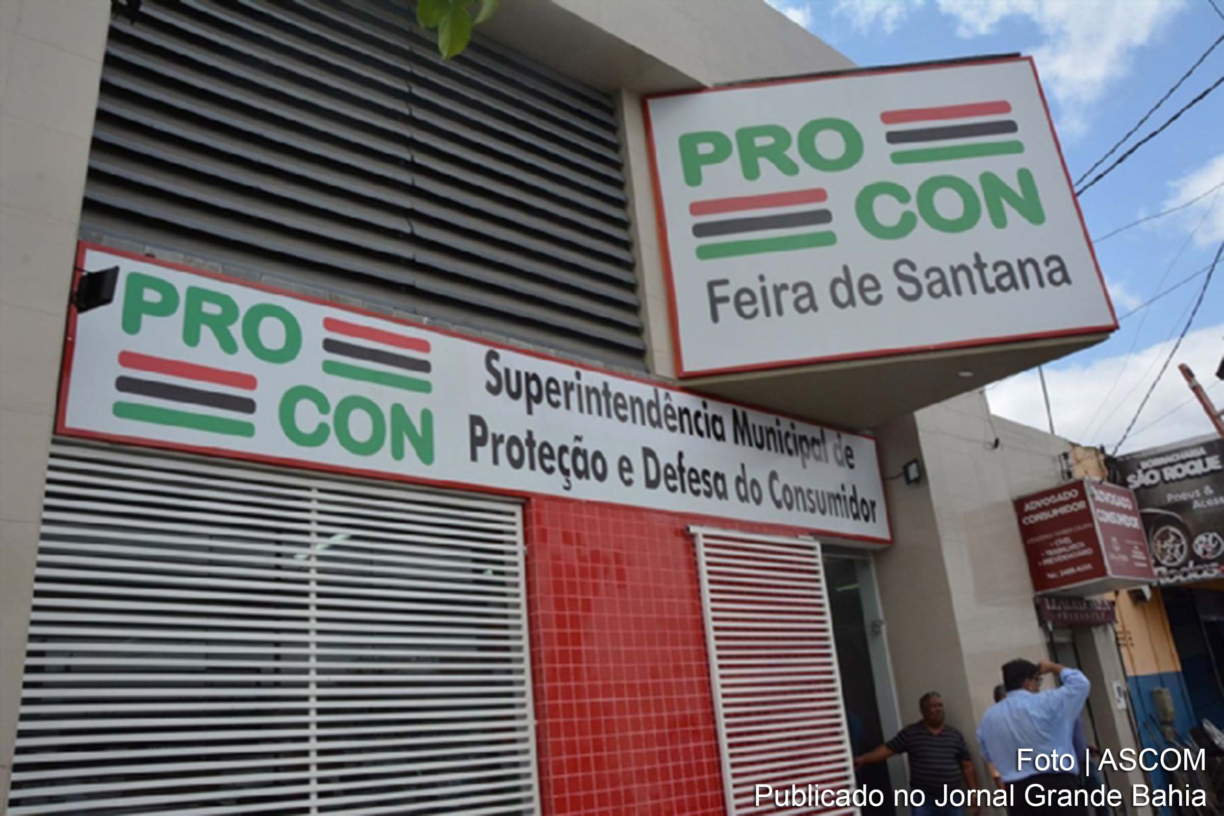 Fachada da Superintendência Municipal de Proteção e Defesa do Consumidor de Feira de Santana.