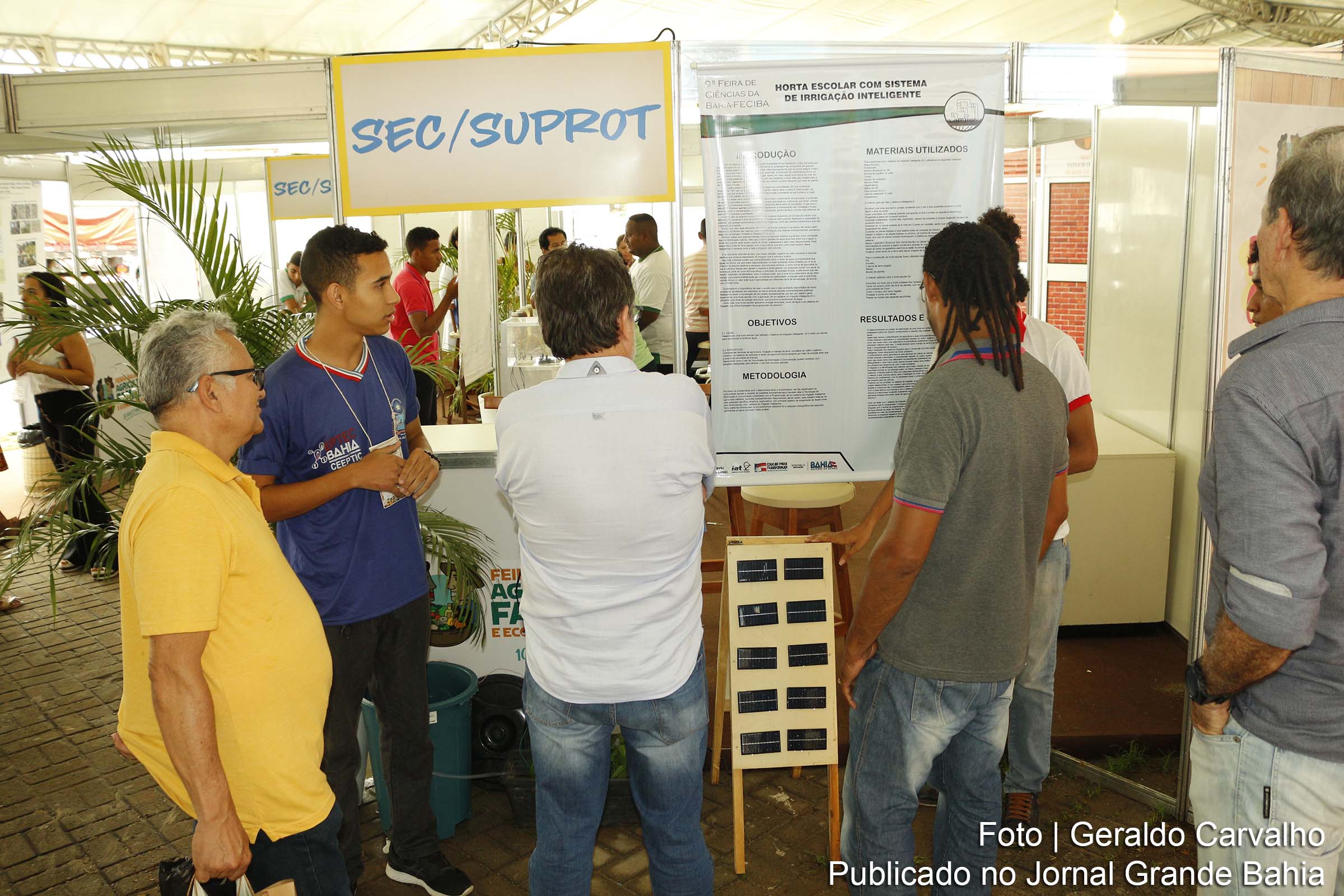 Estudantes da Educação Profissional da rede estadual da Bahia participam da 10ª Feira Baiana da Agricultura Familiar e Economia Solidária.