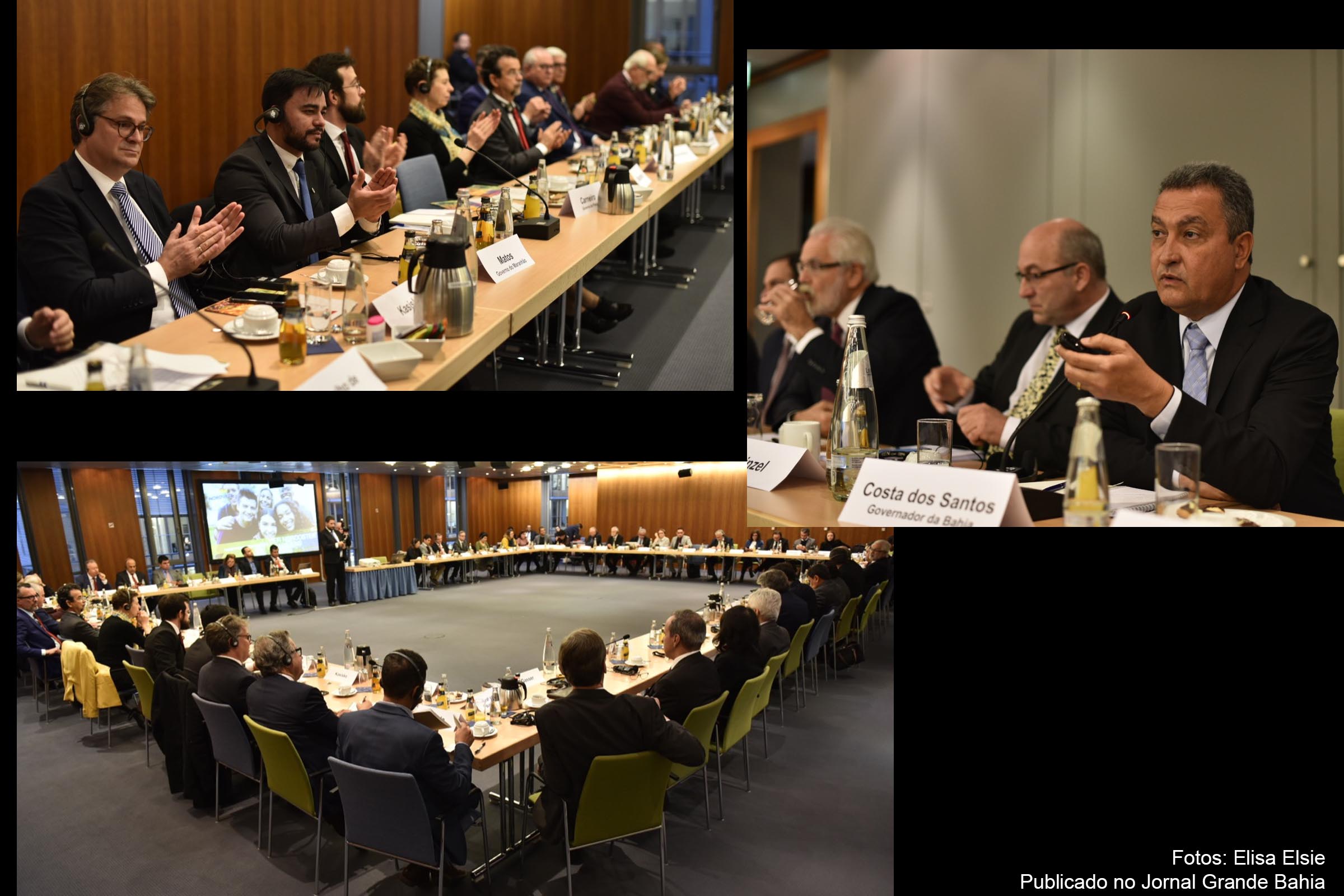 Governador Rui Costa palestra para empresários da Alemanha.