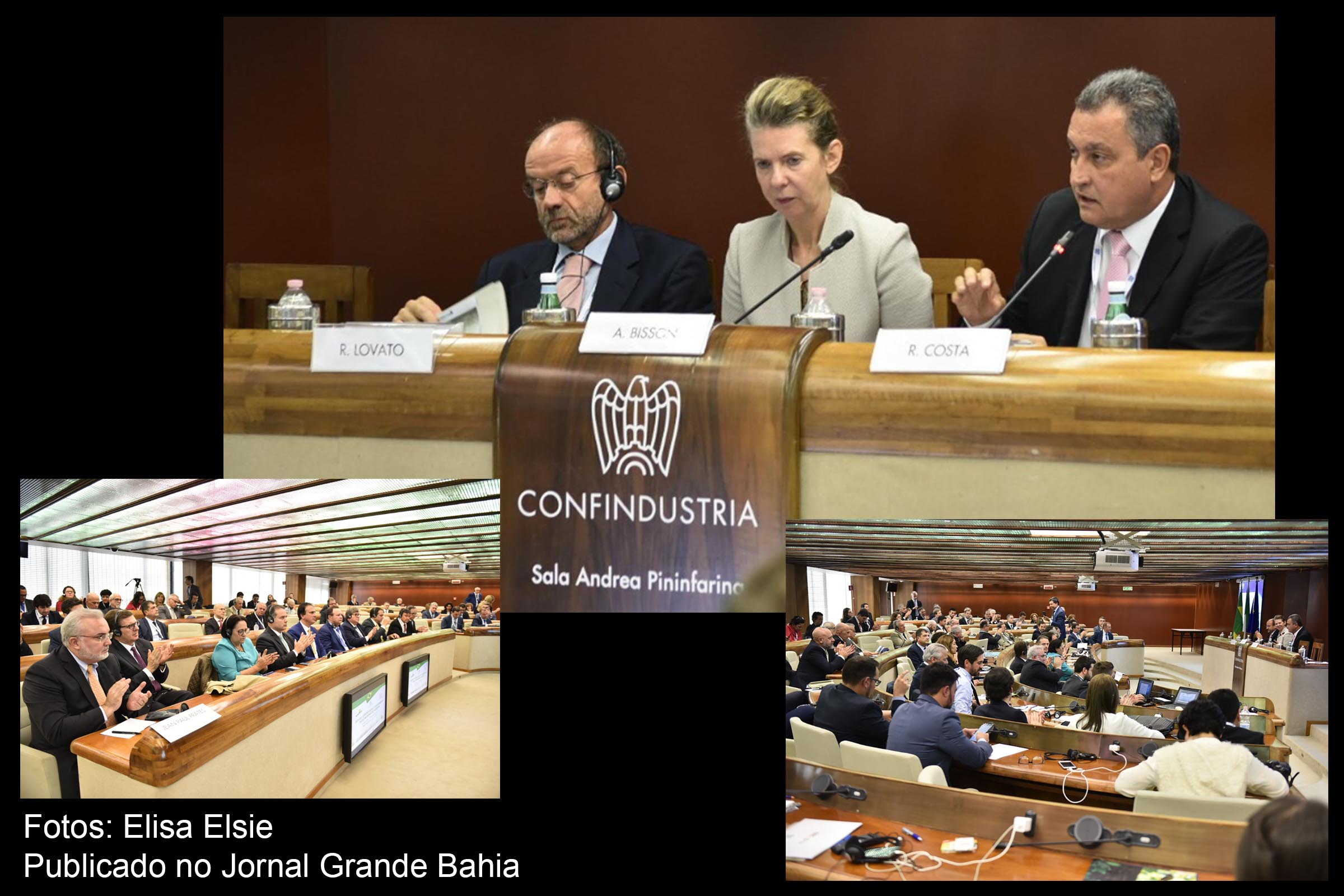 Presidente do Consórcio Nordeste, governador Rui Costa palestra para empresários da Itália.