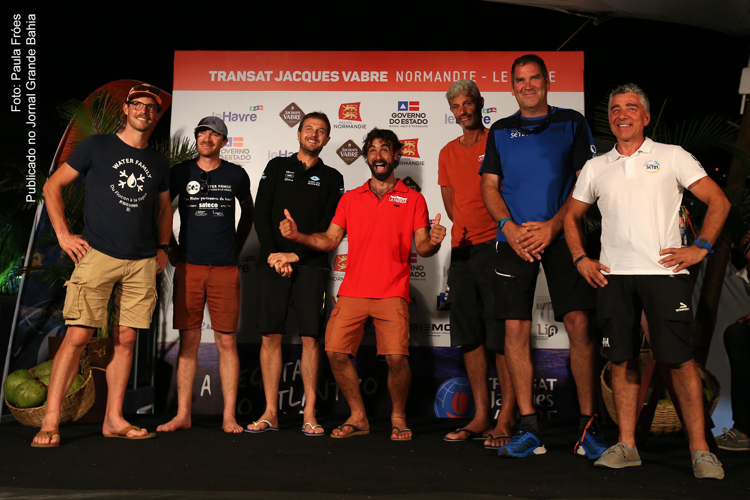 Vencedores da 14ª Regata Transat Jacques Vabre.