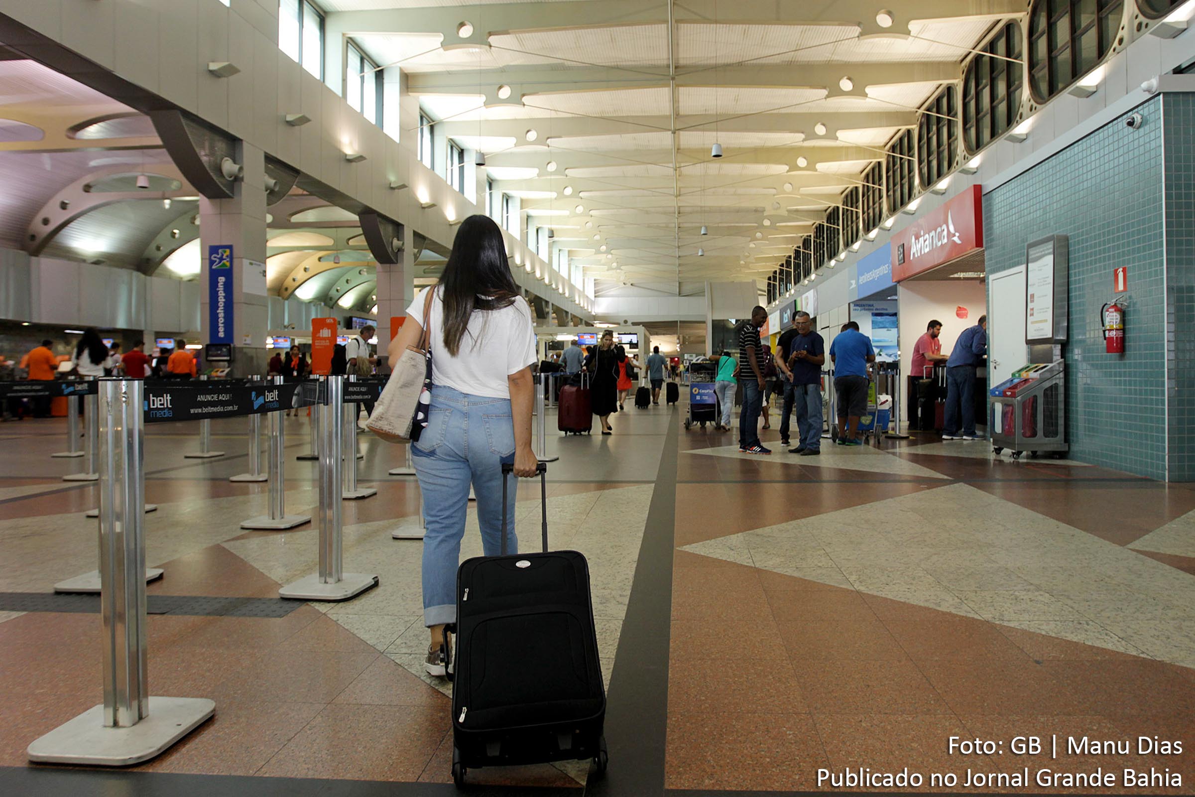 Aeroporto Internacional de Salvador tem previsão de aumento no fluxo de passageiros.