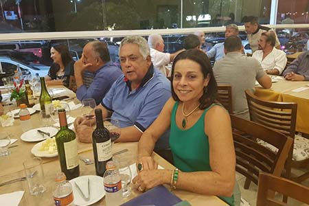 Alfredo Falcão e Vera foram prestigiar a noite da Confraria.