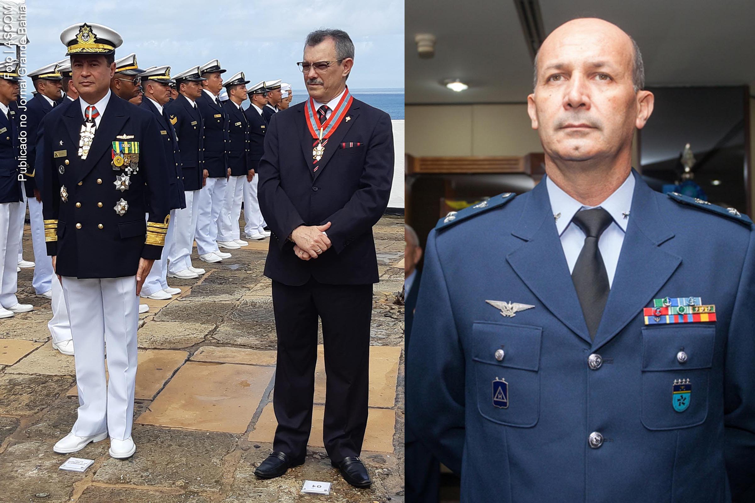 Almirante de esquadra Almir Garnier Santos, secretário-geral do Ministério da Defesa; Baltazar Miranda Saraiva, desembargador do Tribunal de Justiça da Bahia (TJBA); e o major-brigadeiro do Ar Pedro Luís Farcic, chefe do gabinete do Comandante da Aeronáutica são homenageados com a Comenda 2 de Julho.