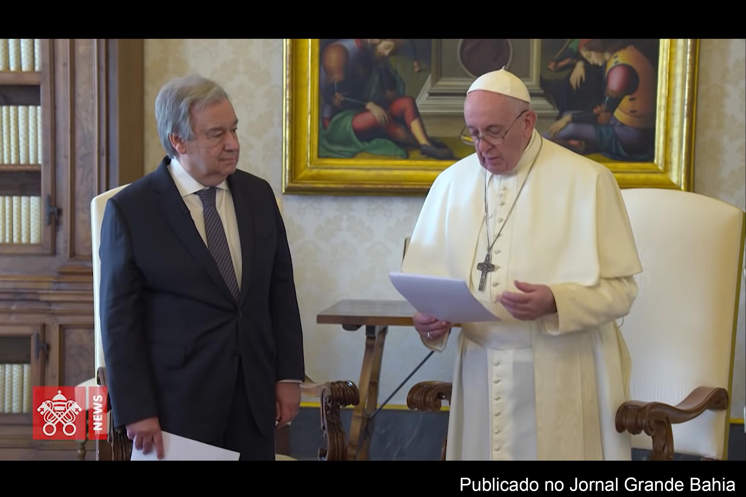 Unidos, o António Guterres, secretário-geral das Nações Unidas (ONU) e o Papa Francisco gravaram mensagem às vésperas do Natal de 2019 para agradecer por todo o bem que existe no mundo e a dizer “não” à indiferença.