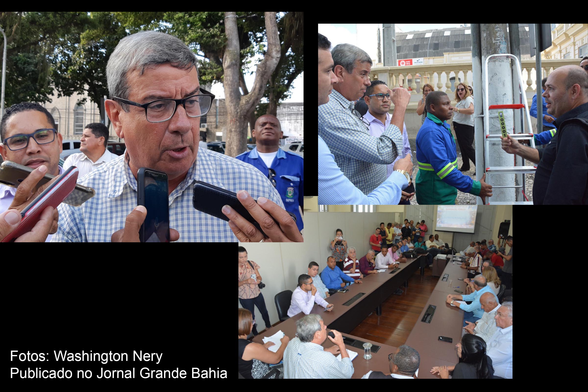 Prefeito Colbert Martins Filho dá início ao projeto de georreferenciamento da iluminação pública Feira de Santana