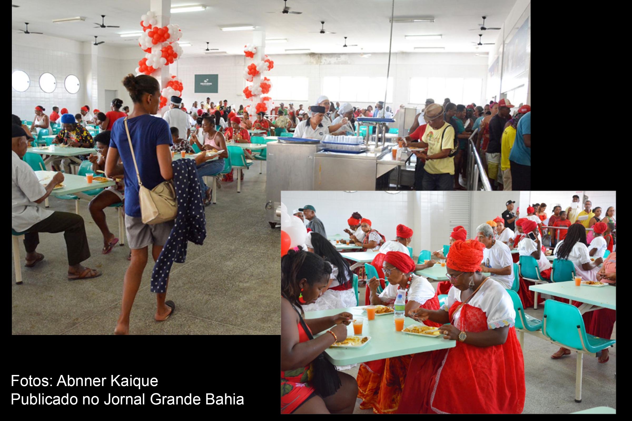 Santa Bárbara é homenageada com caruru no Centro de Abastecimento Feira de Santana.