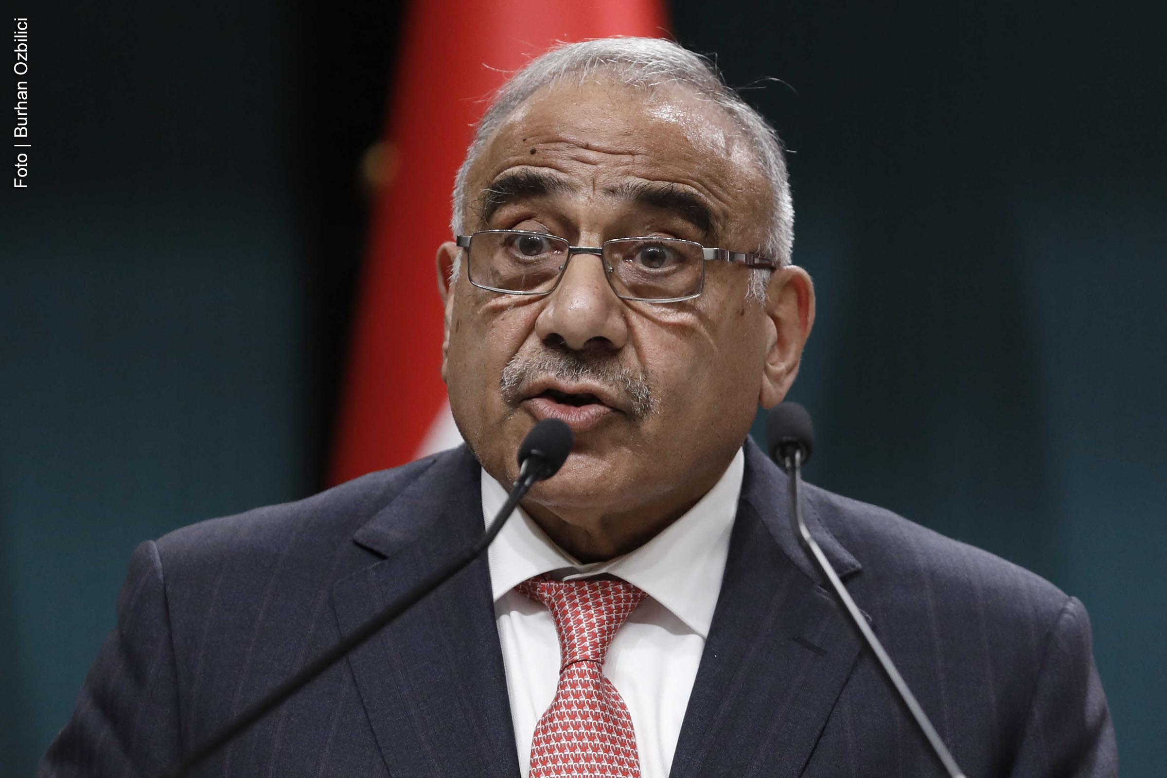 Adel Abdul Mahdi, primeiro-ministro e comandante-em-chefe do Irã.
