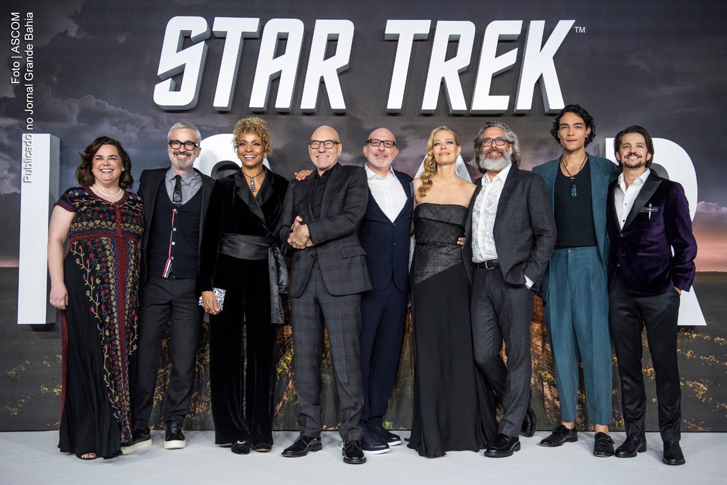 Elenco da série de ficção 'Star Trek: Picard'.