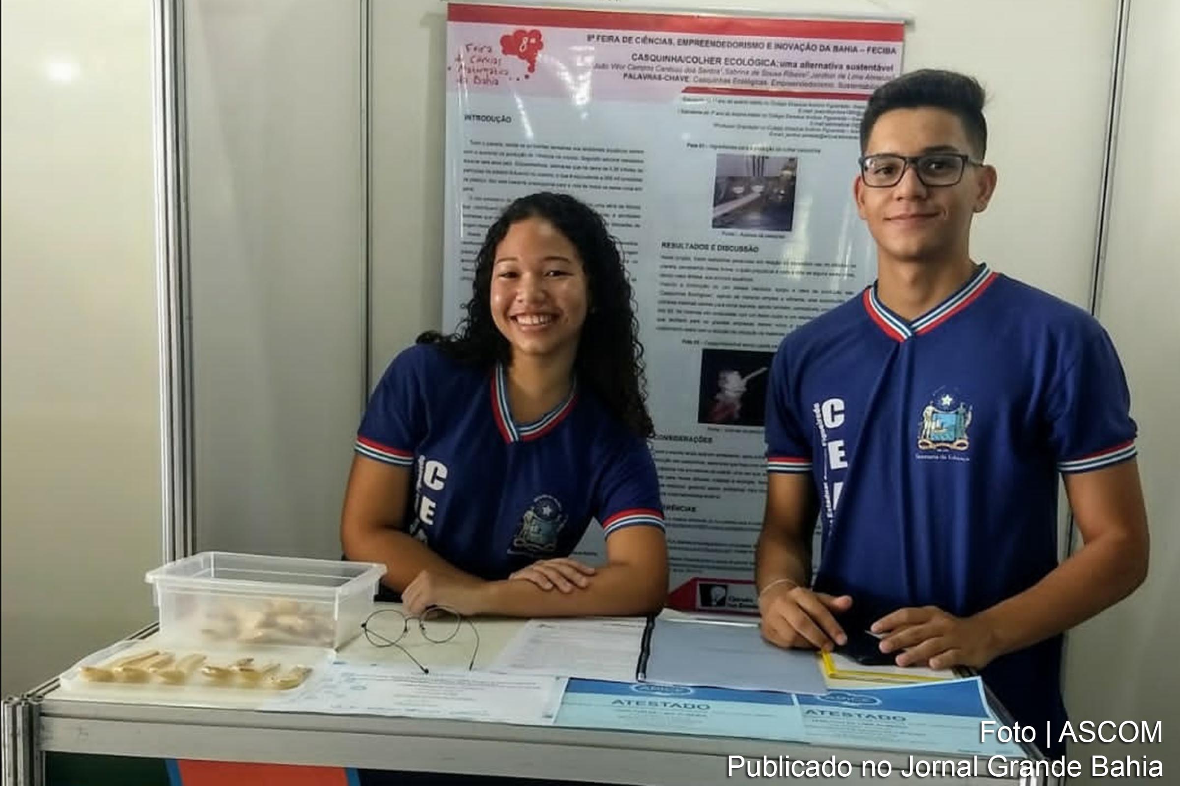 Dupla de jovens estudantes é exemplo de como a ciência pode ser alternativa para soluções inovadoras.