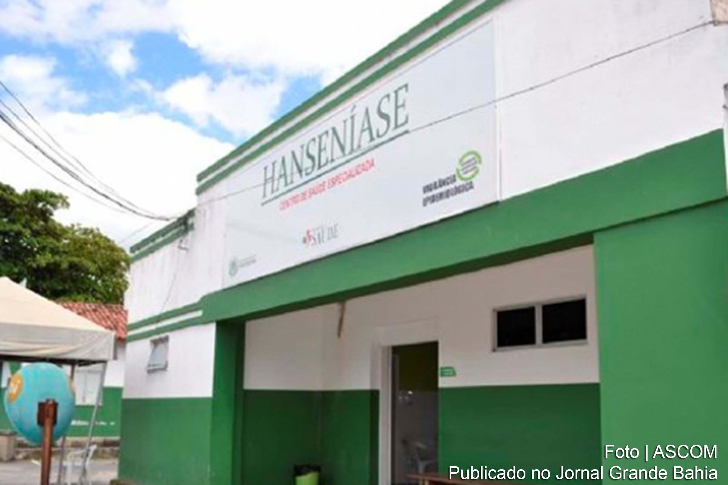 Fachada do Centro de saúde especializada em Hanseníase.