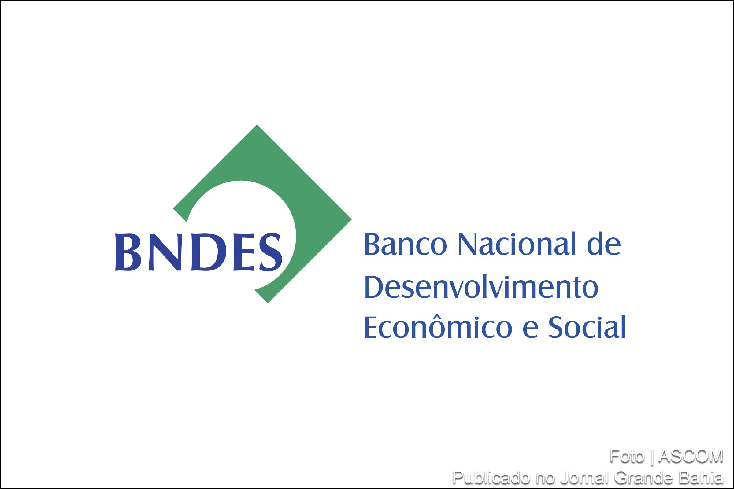 Logomarca do Banco Nacional de Desenvolvimento Econômico e Social (BNDES).