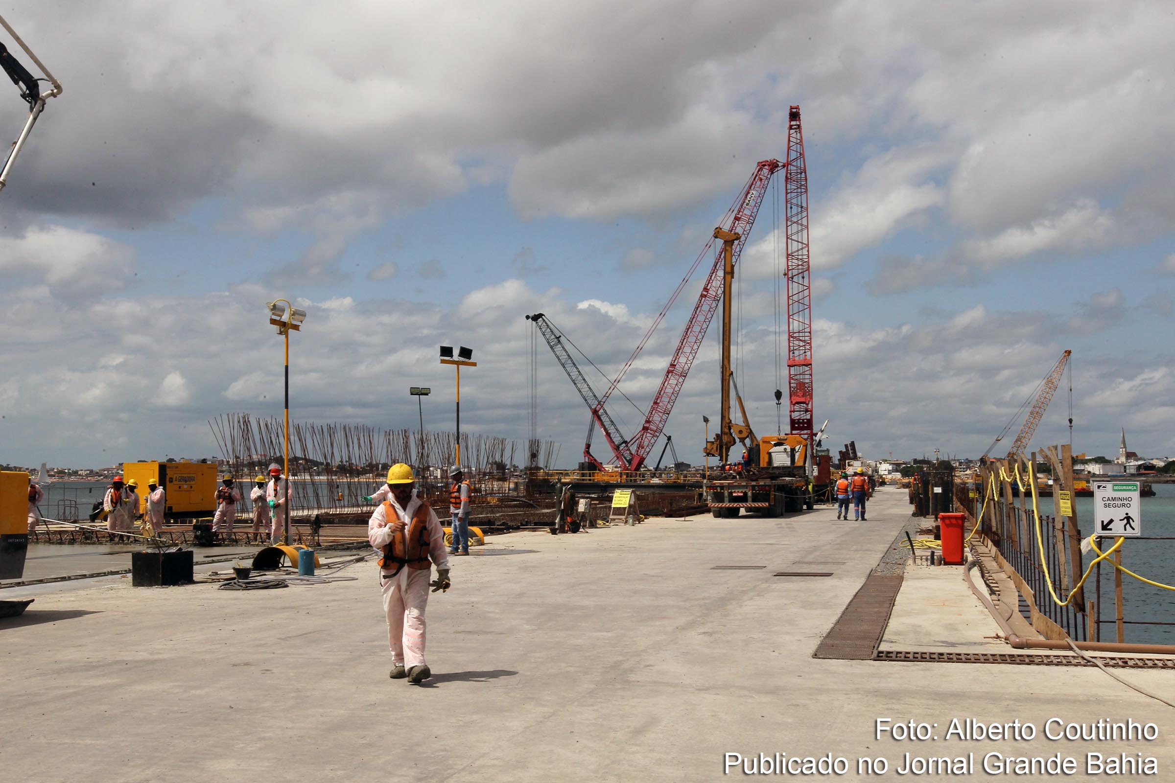 Obras do terminal de contêineres do porto de Salvador serão entregues em março de 2020