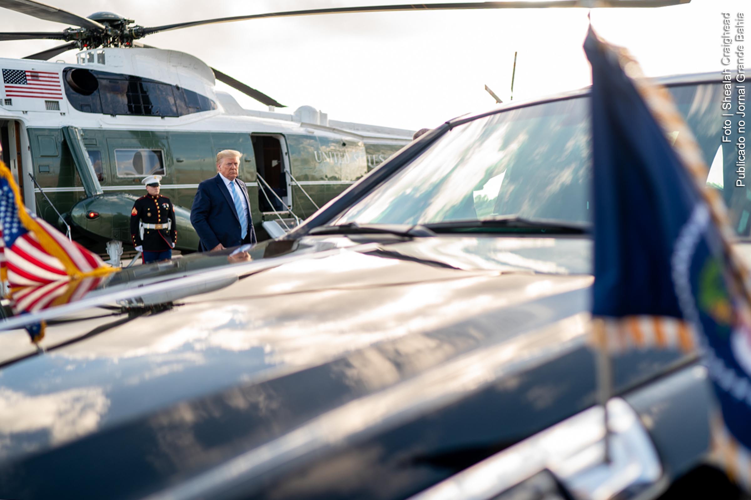 Presidente Donald Trump promove conflito no Oriente Médio.