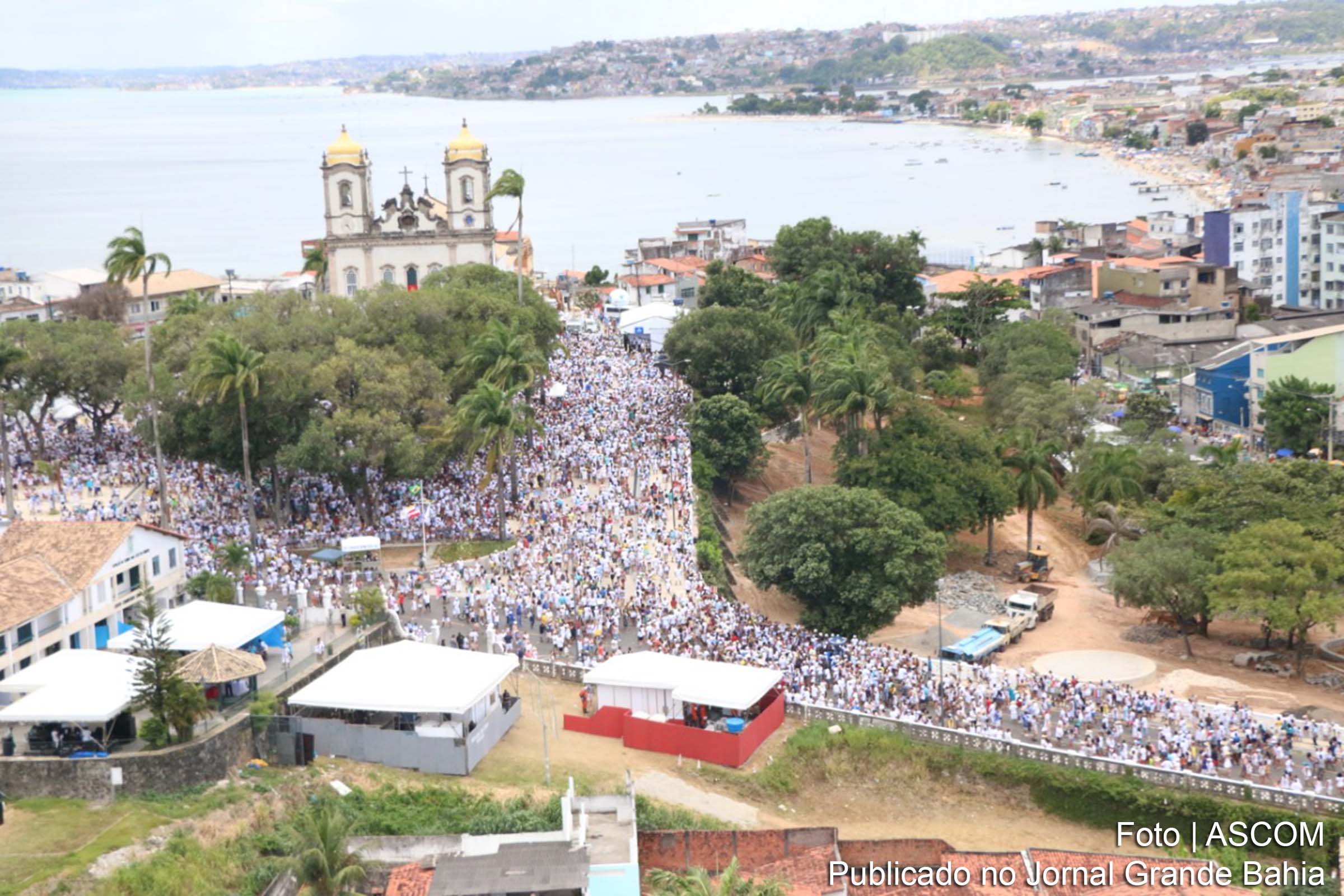 Vista aérea da Lavagem do Bonfim.