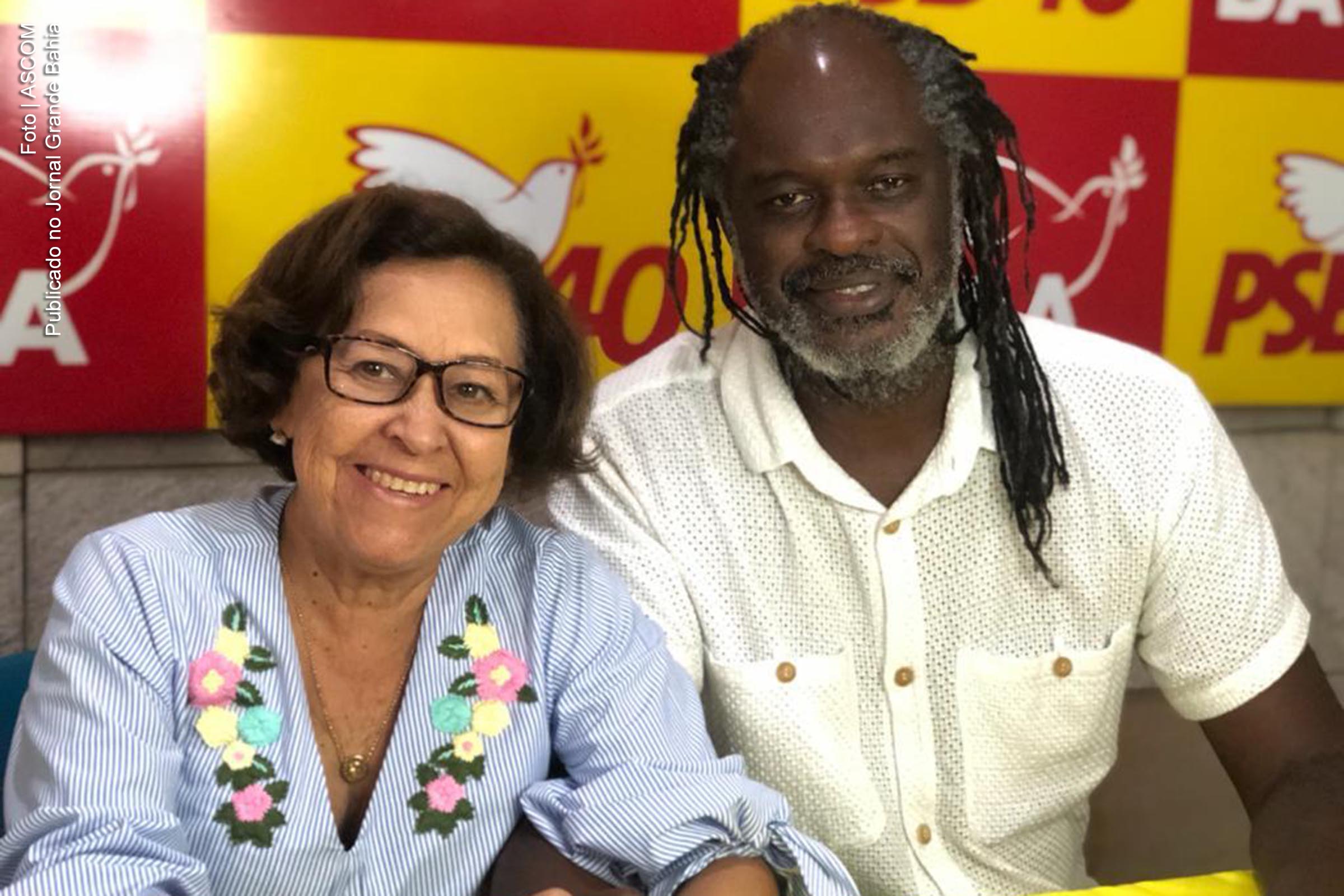 Deputada Lídice da Mata e o vereador Silvio Humberto.