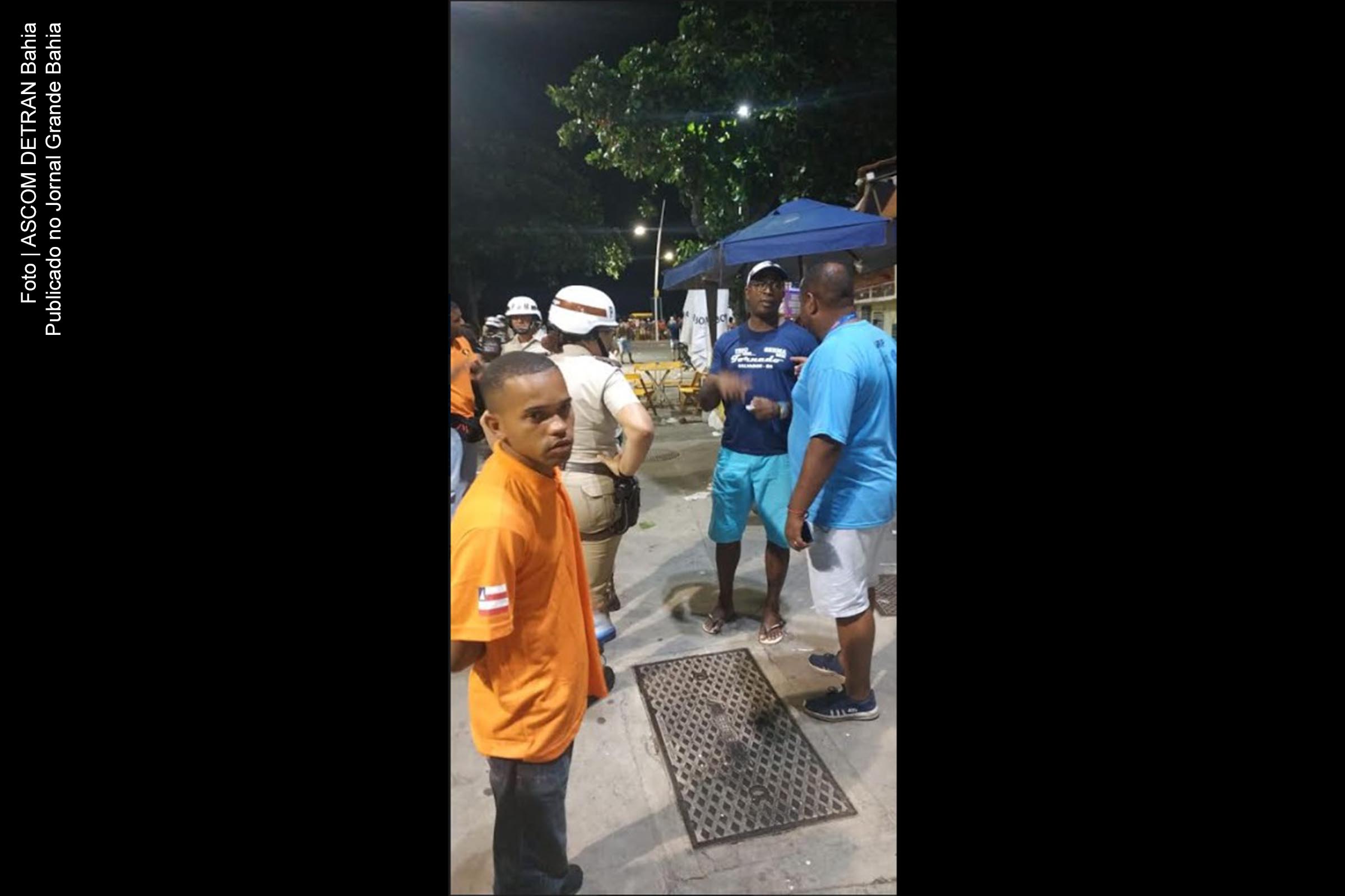 Fiscalização do DETRAN Bahia flagra motorista de trio alcoolizado durante Carnaval 2020 de Salvador.