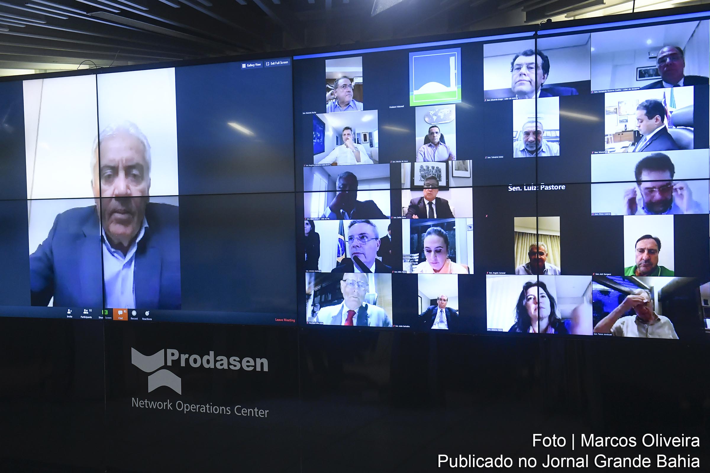 2ª sessão plenária deliberativa remota do Senado Federal.