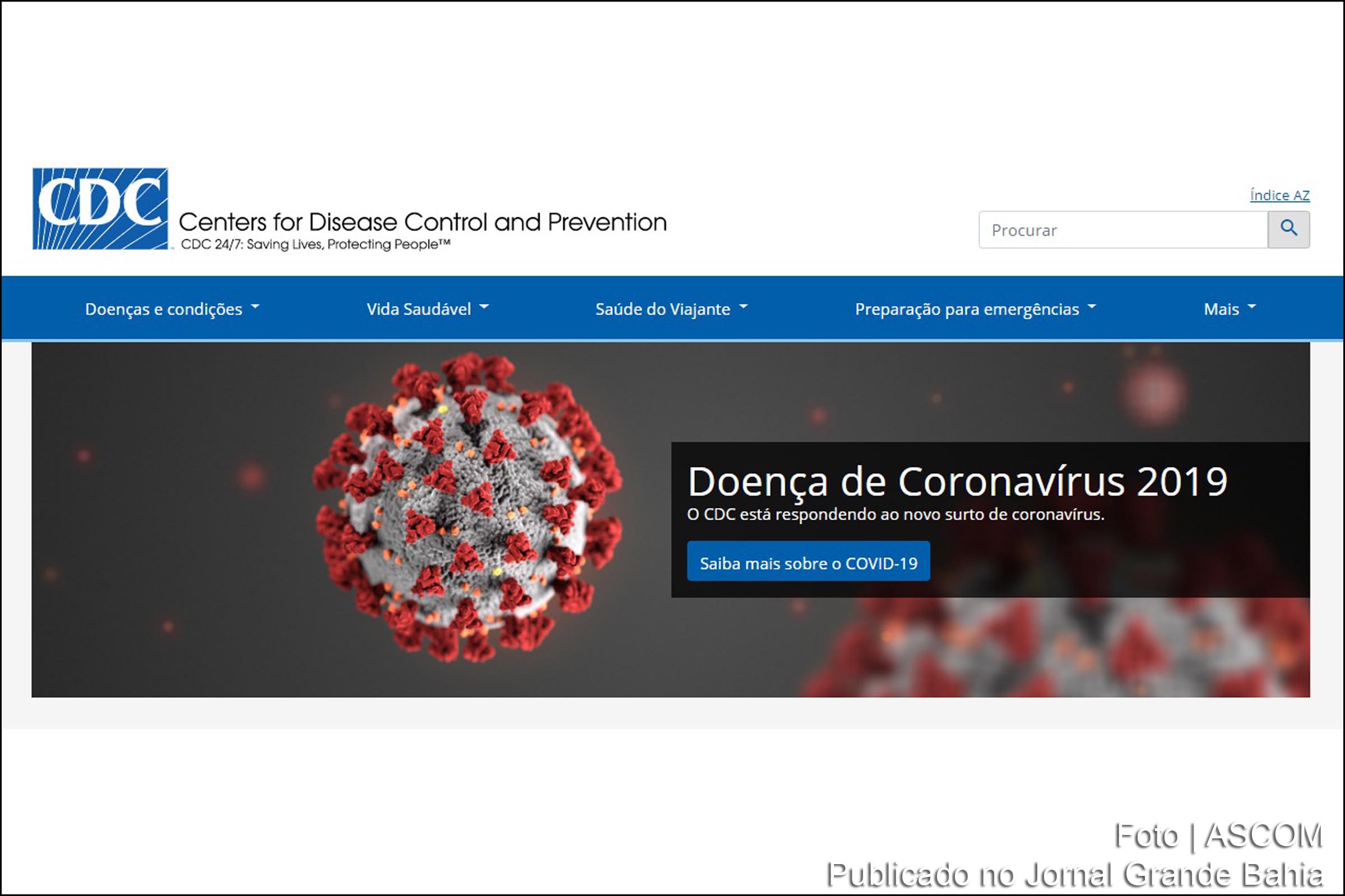 CDC dos EUA relata casos de morte causadas por infecção do coronavírus Covid-19.