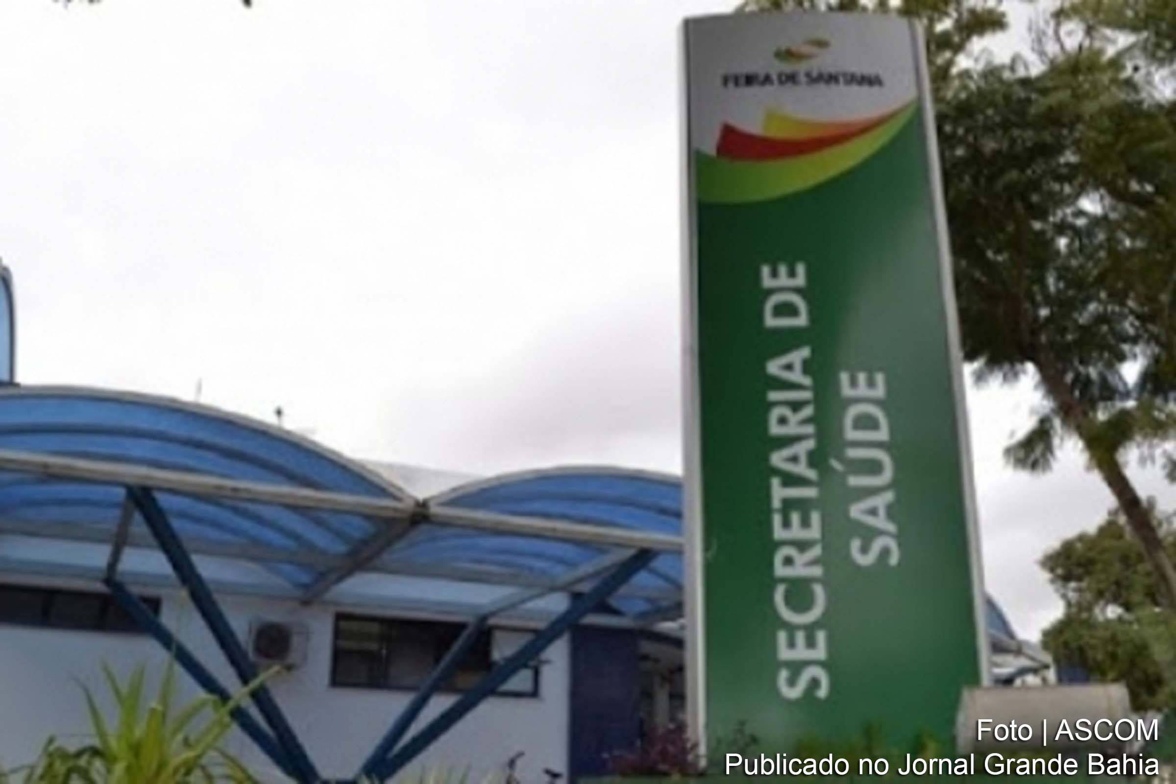 Fachada da Secretaria de Saúde de Feira de Santana.