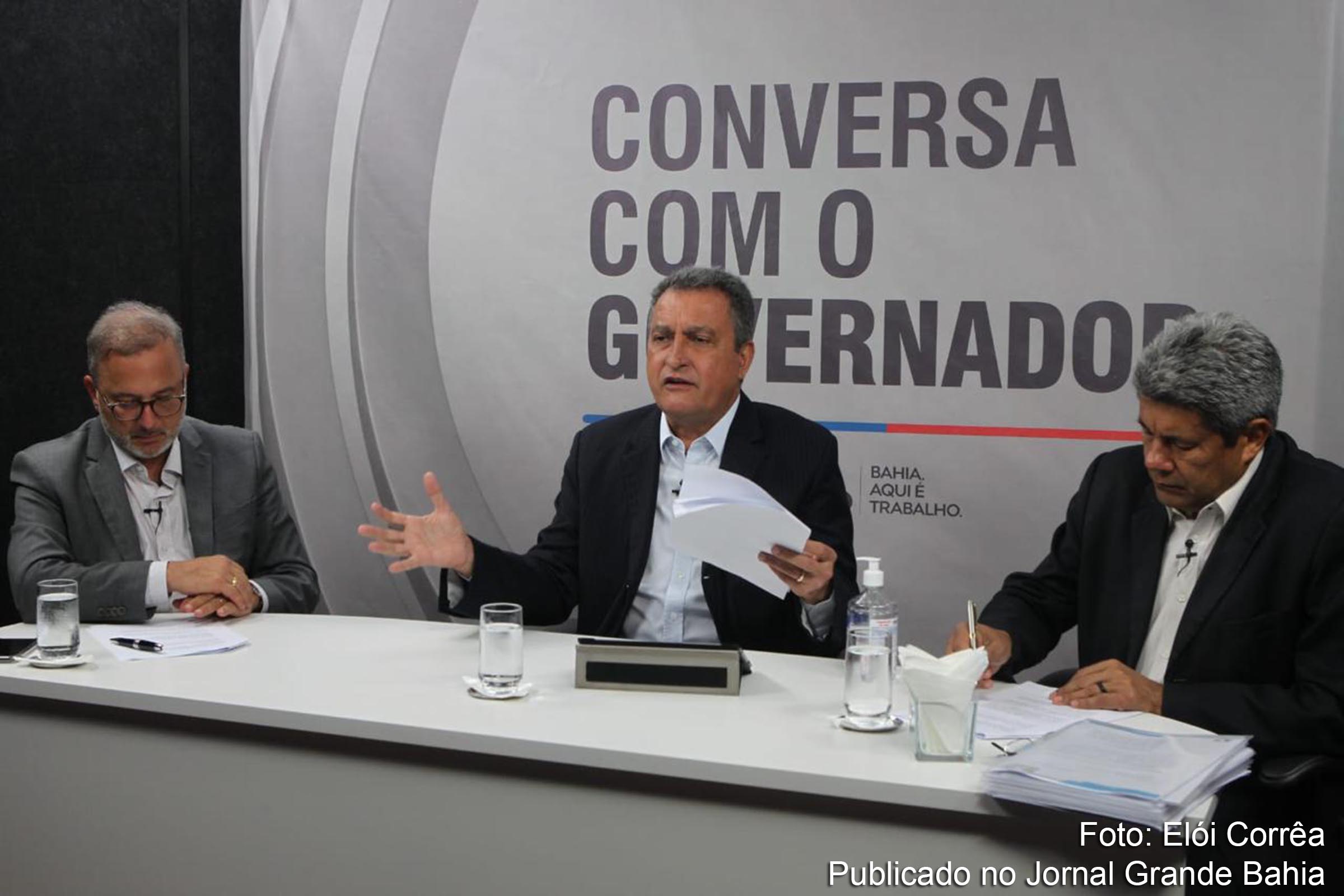 Governador Rui Costa conversa com prefeitos através do Youtube sobre medidas de prevenção a pandemia de Covid-19